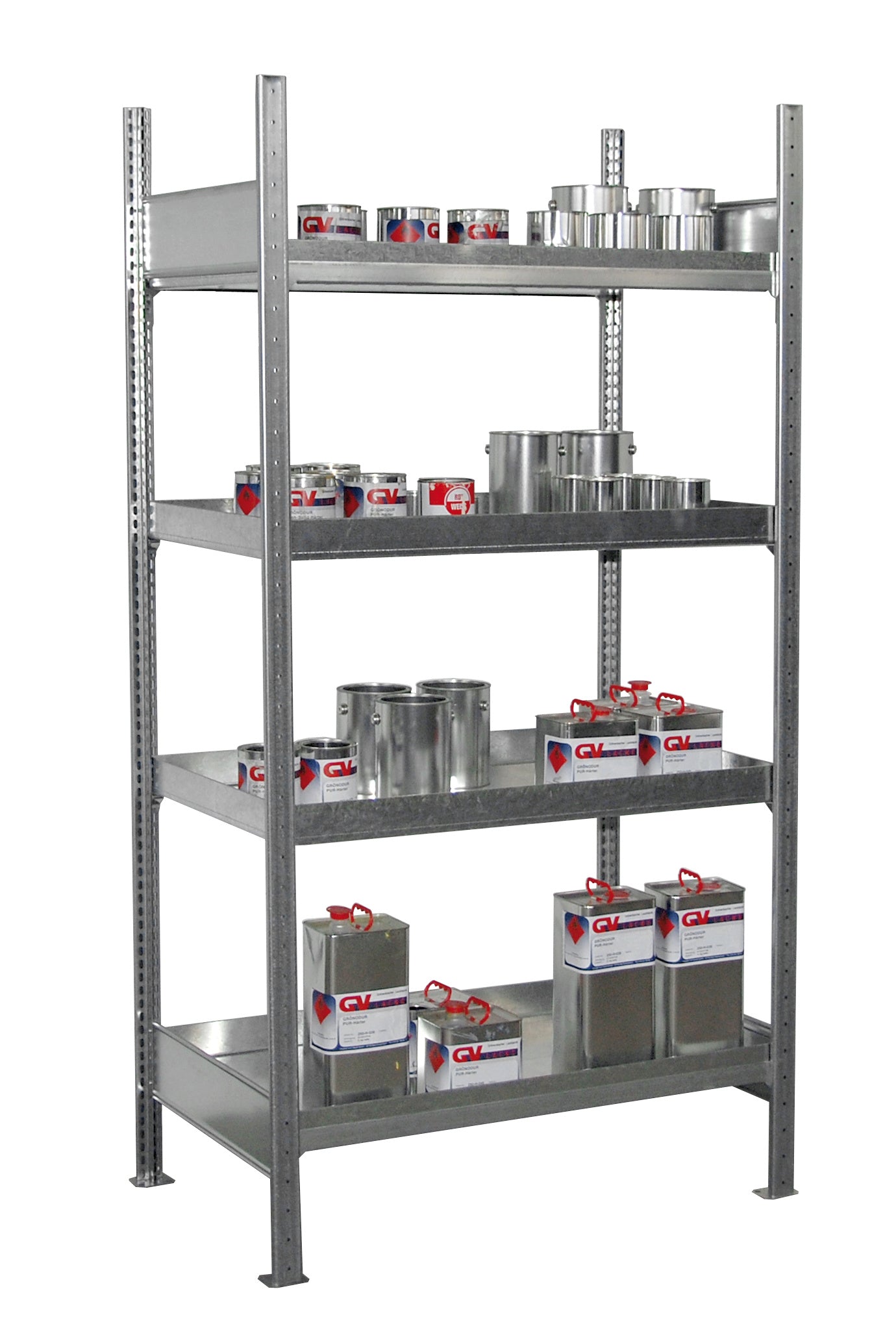 Bild Anwendung Kleingebinderegal mit Wanne Serie 3019-4E