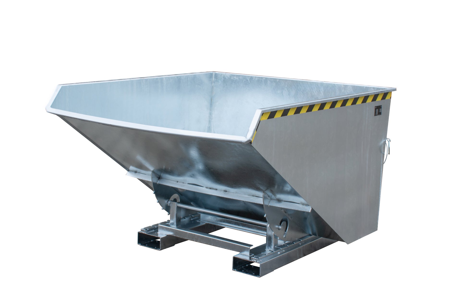 Vorderansicht Späne-Kippbehälter EXPO-E 1700 feuerverzinkt