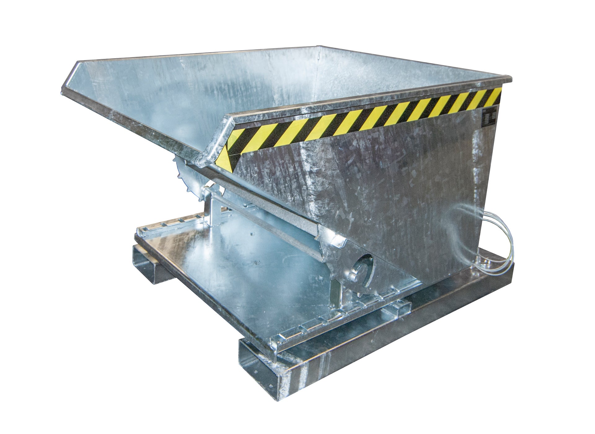 Seitenansicht Kippbehälter 3S 600 feuerverzinkt