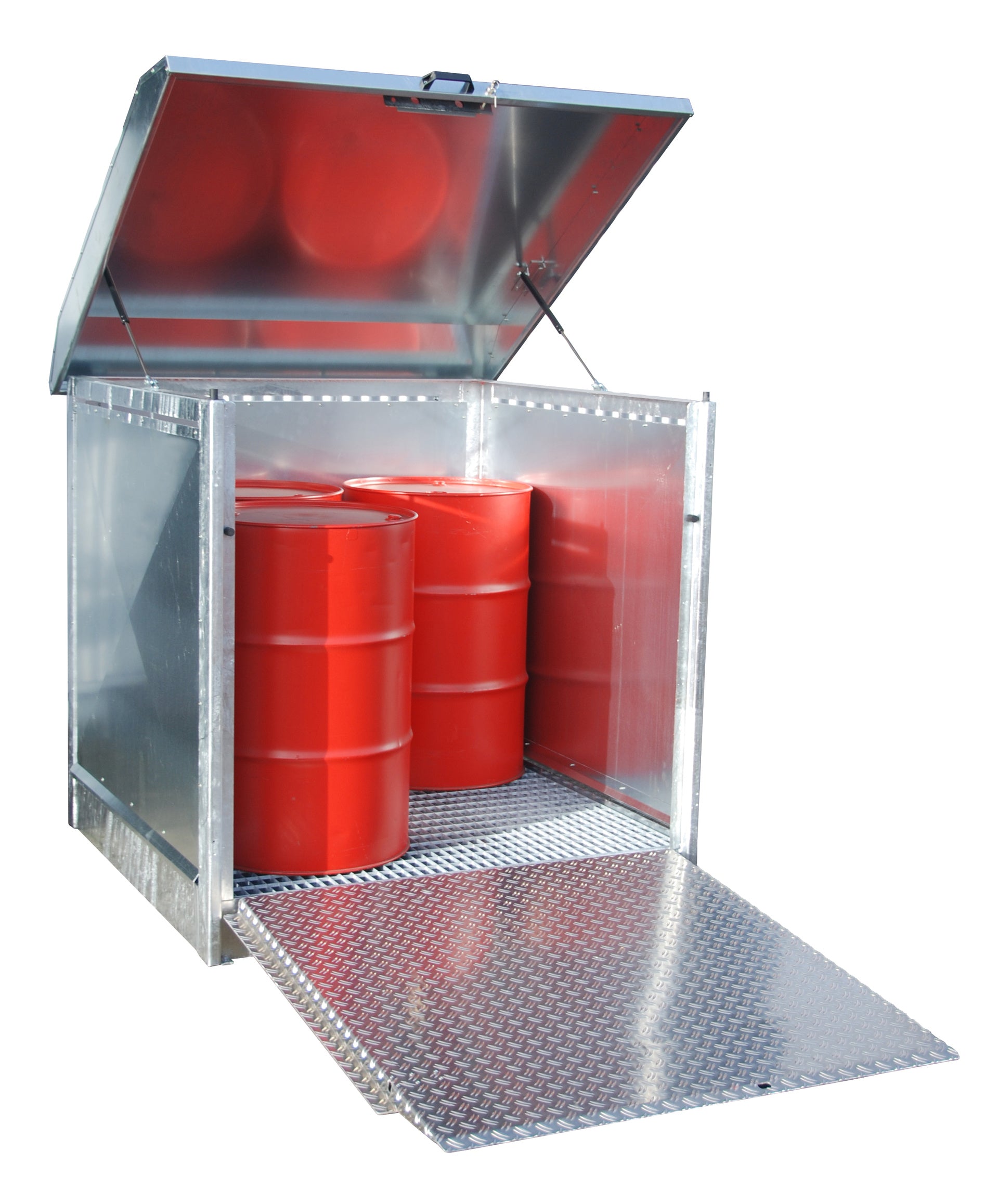 Bild Anwendung Gefahrstoff-Depot GD-N/R 4 mit Rampe