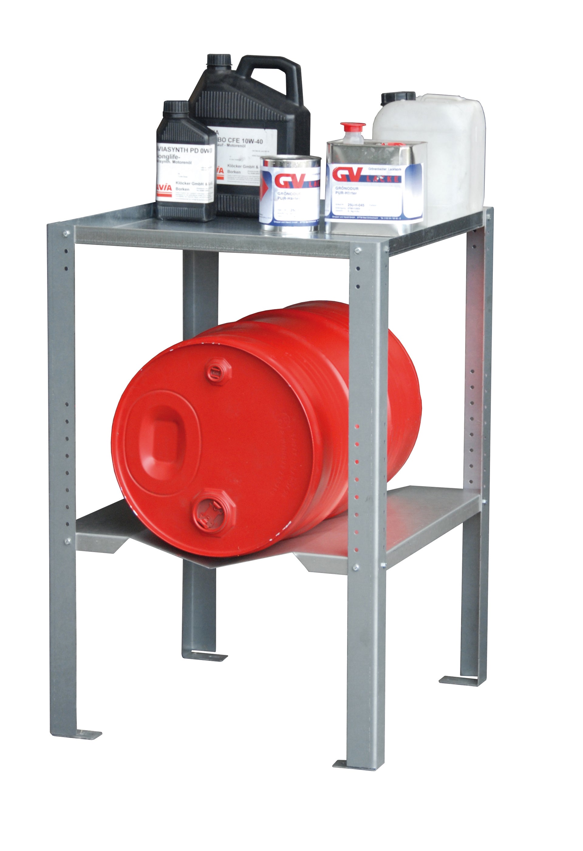 Gebinderegal GR-B mit Boden und Fassauflage