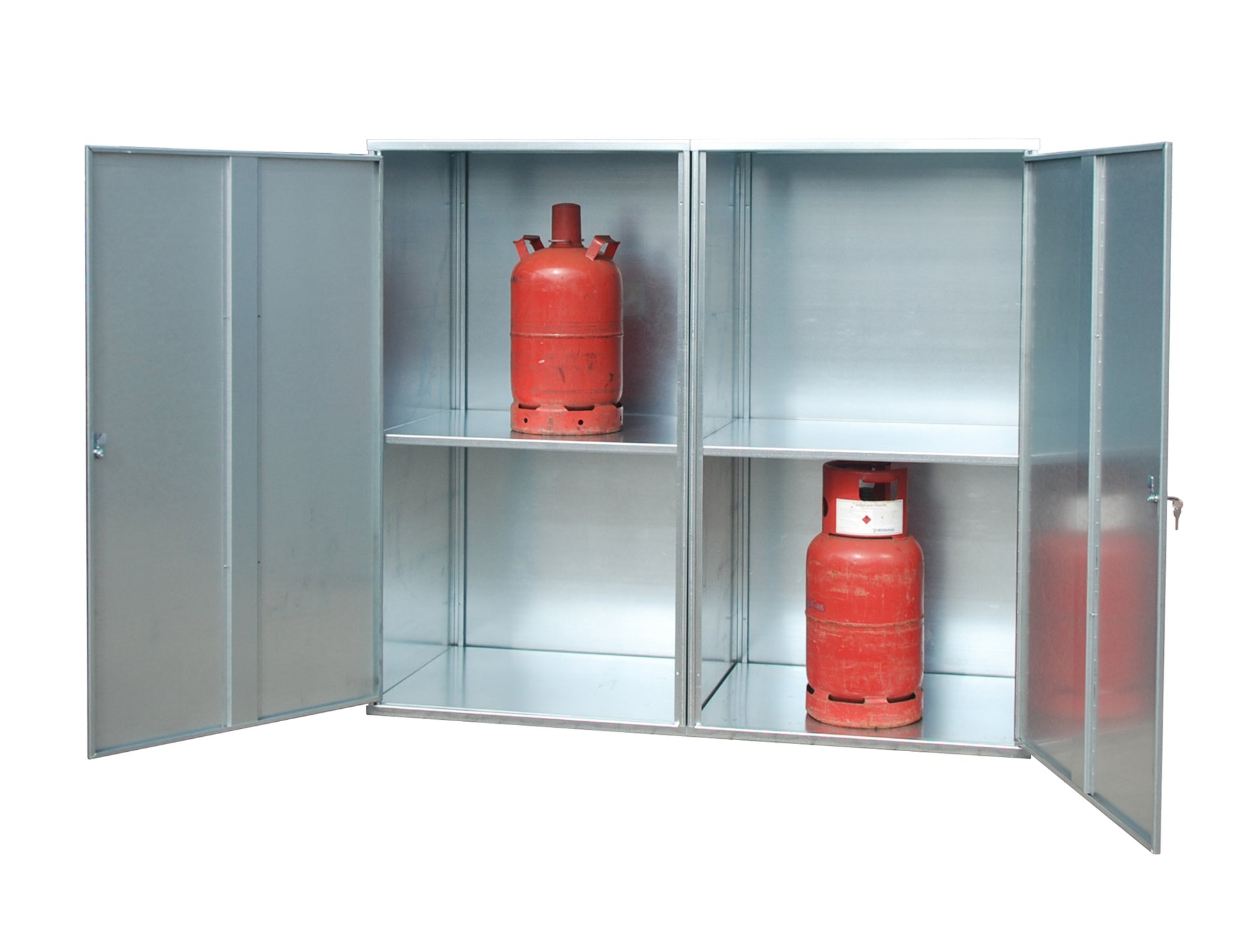 Gasflaschendepot GFD-G - mit 1 oder 2 Türen, TRGS-510 Sicherheitslager