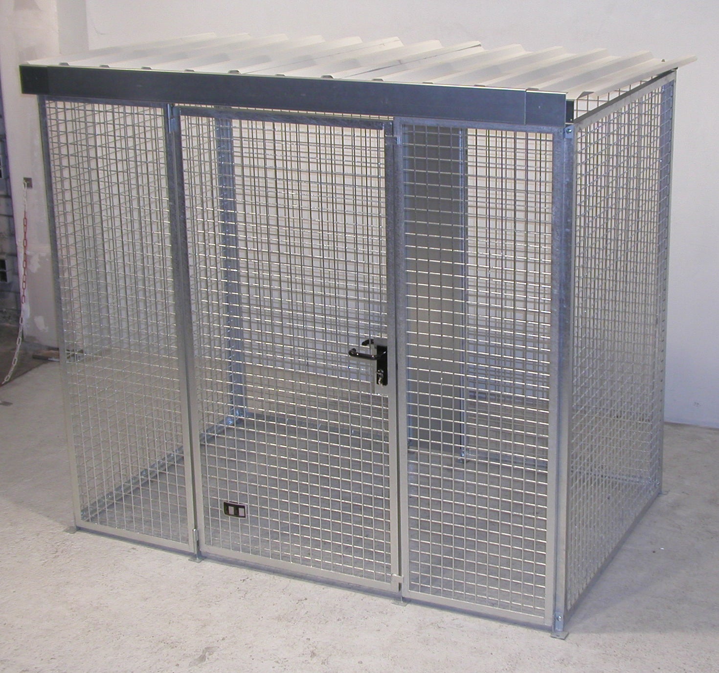 Sicherer Gasflaschen-Container GFC mit Dach, wetterfeste Konstruktion