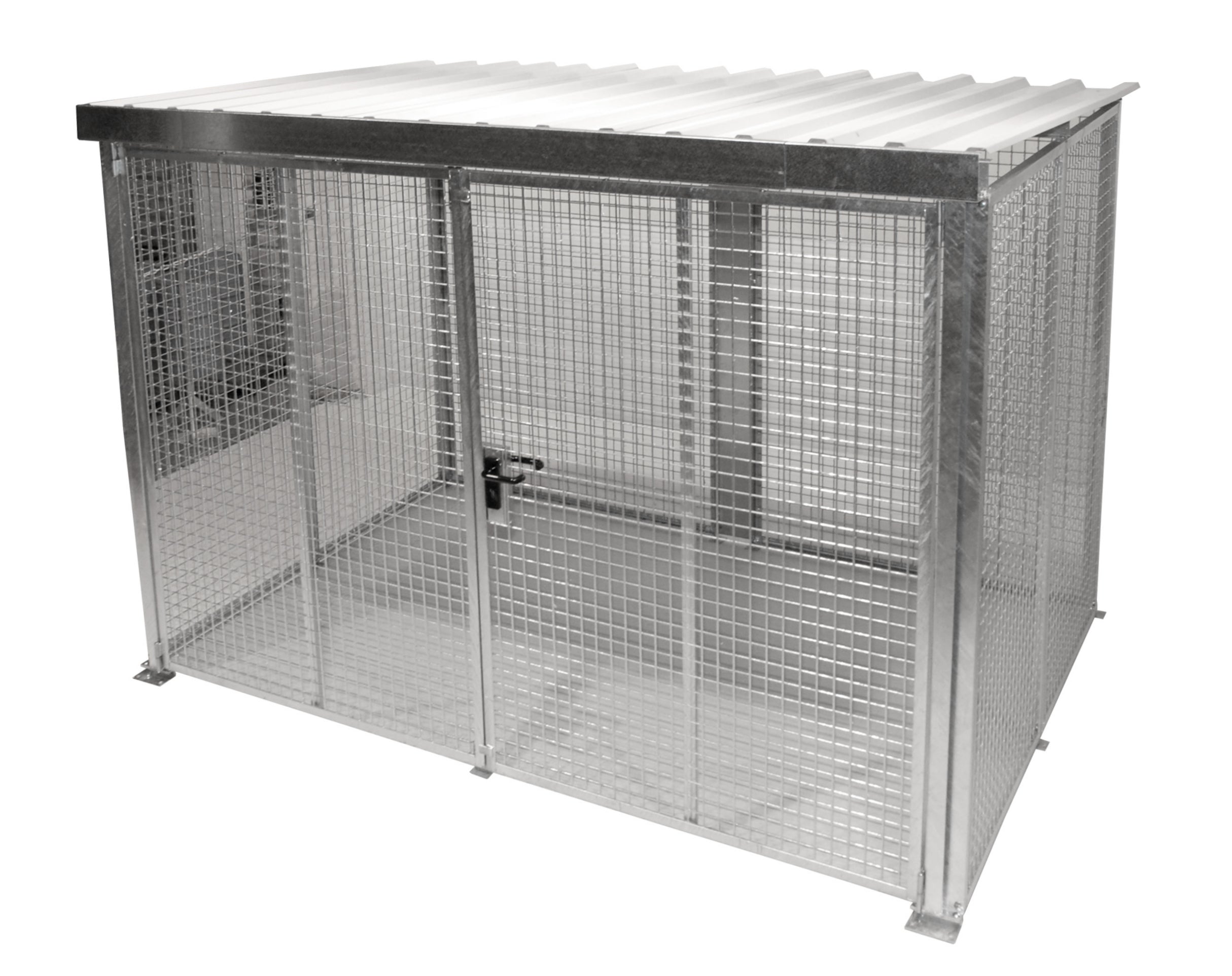 Bild Gasflaschen-Container GFC-M5 mit Doppelflügeltür und Dach