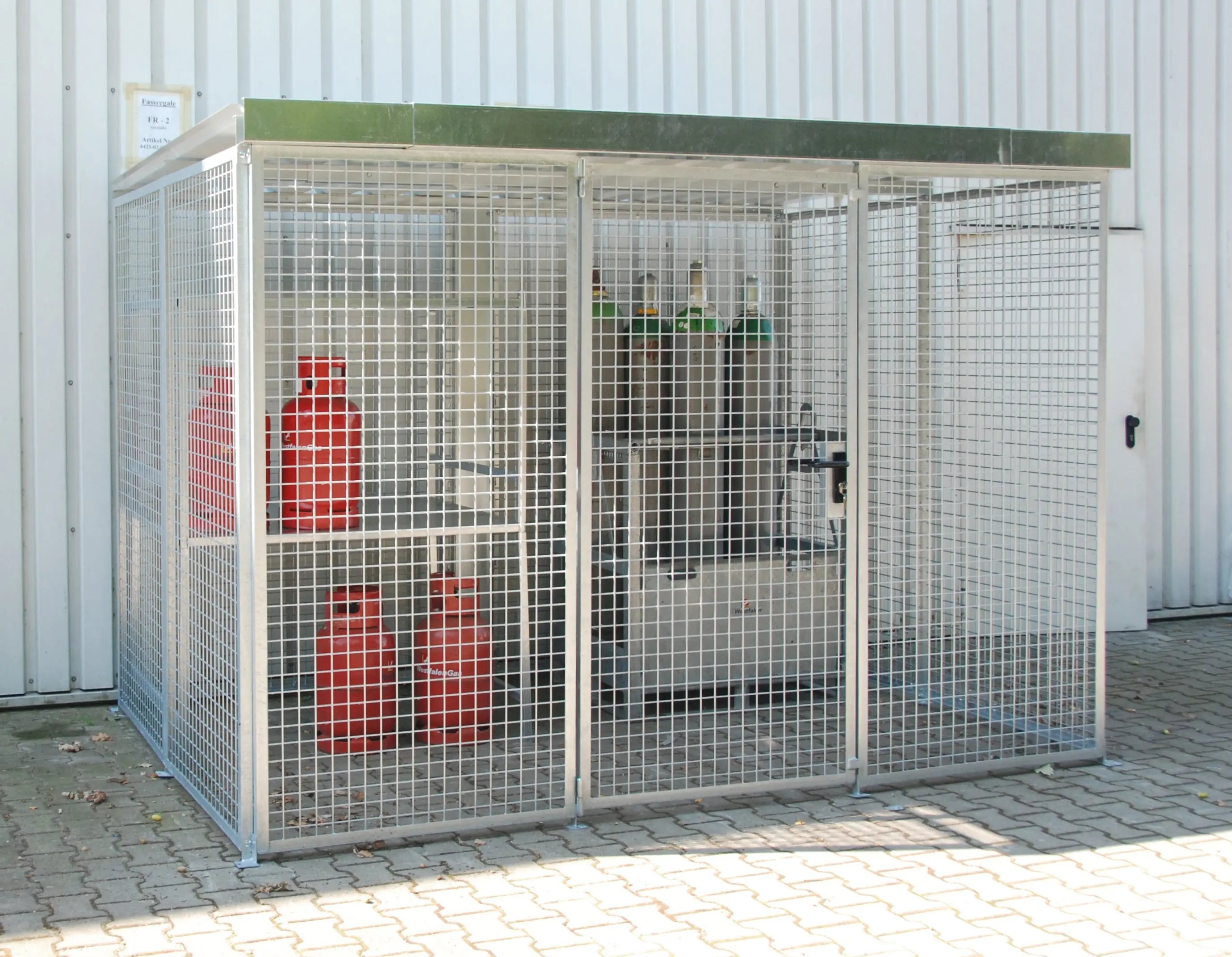 Bild Anwendung Gasflaschen-Container GFC-M5 mit Dach