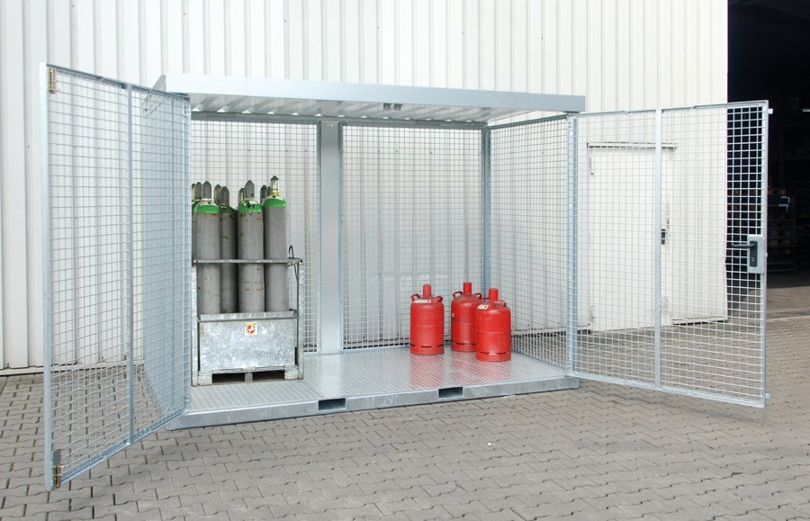 Bild Anwendung Gasflaschen-Container GFC-E M2 feuerverzinkt