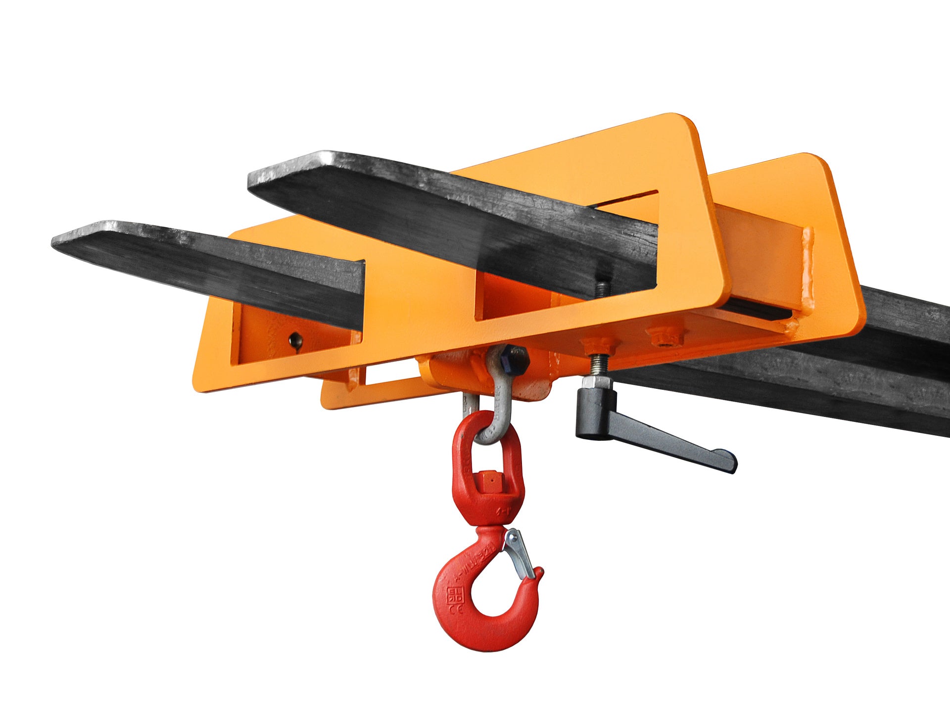 Lasthaken LH-II gelborange in Anwendung