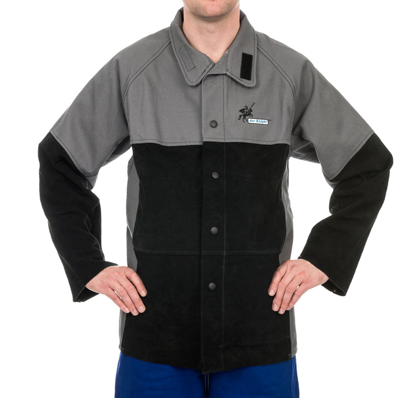 Schweißerjacke ArcKnight Leder-schwere Baumw.