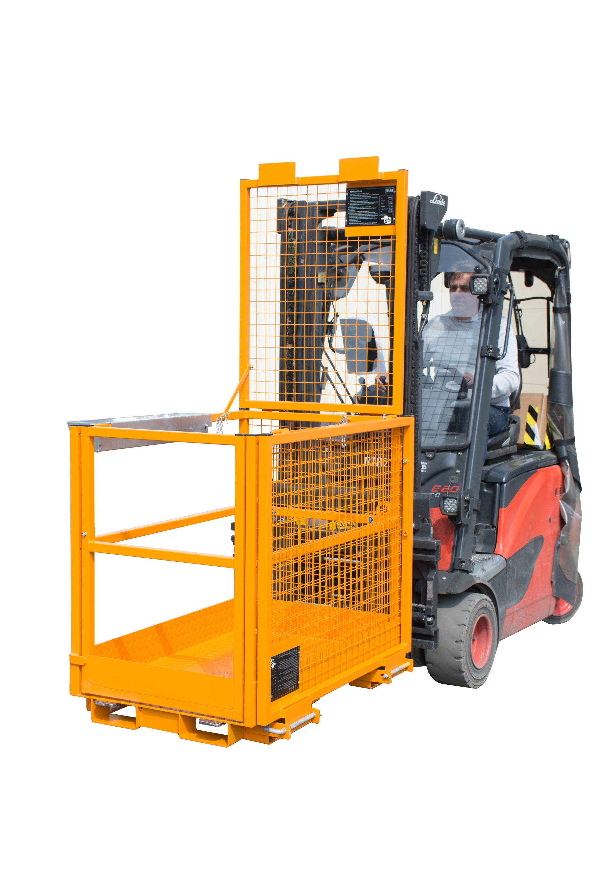 Anwendung Arbeitsbühne Typ MB-II gelborange