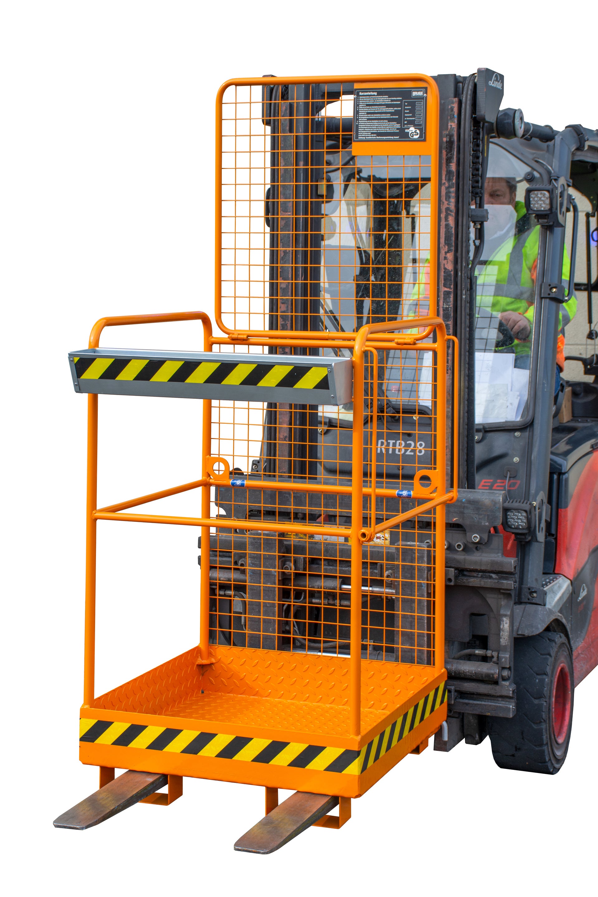 Anwendung Sicherheitskorb G mit Stapler