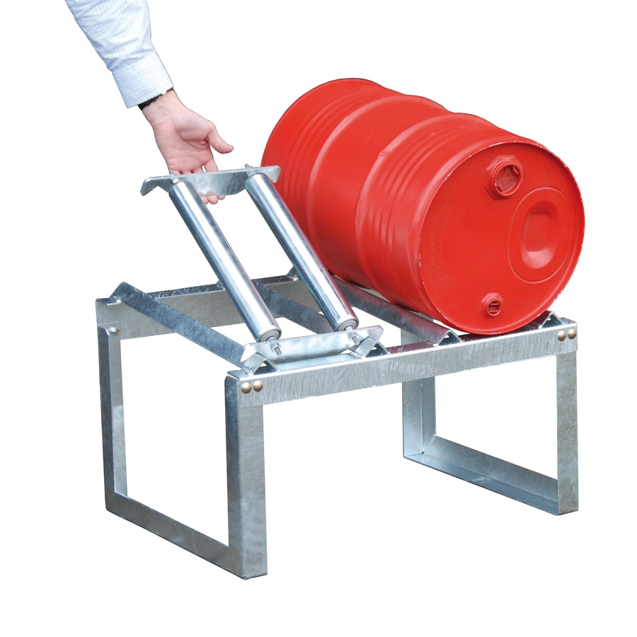 Beispiel Anwendung Rollenauflage RA für 60 ltr. Fässer