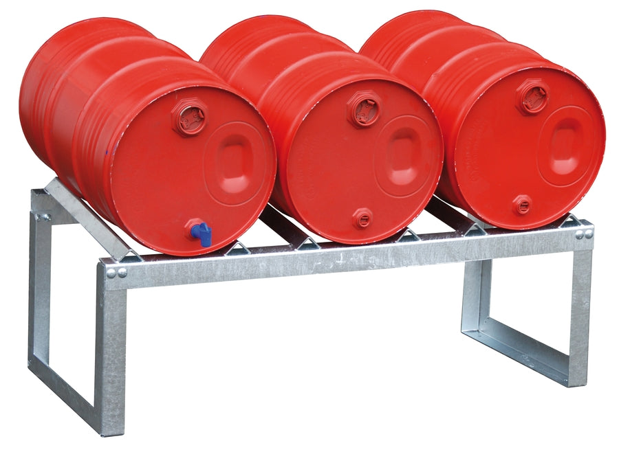 Anwendungsbeispiel Fassauflage FA 60-3 feuerverzinkt