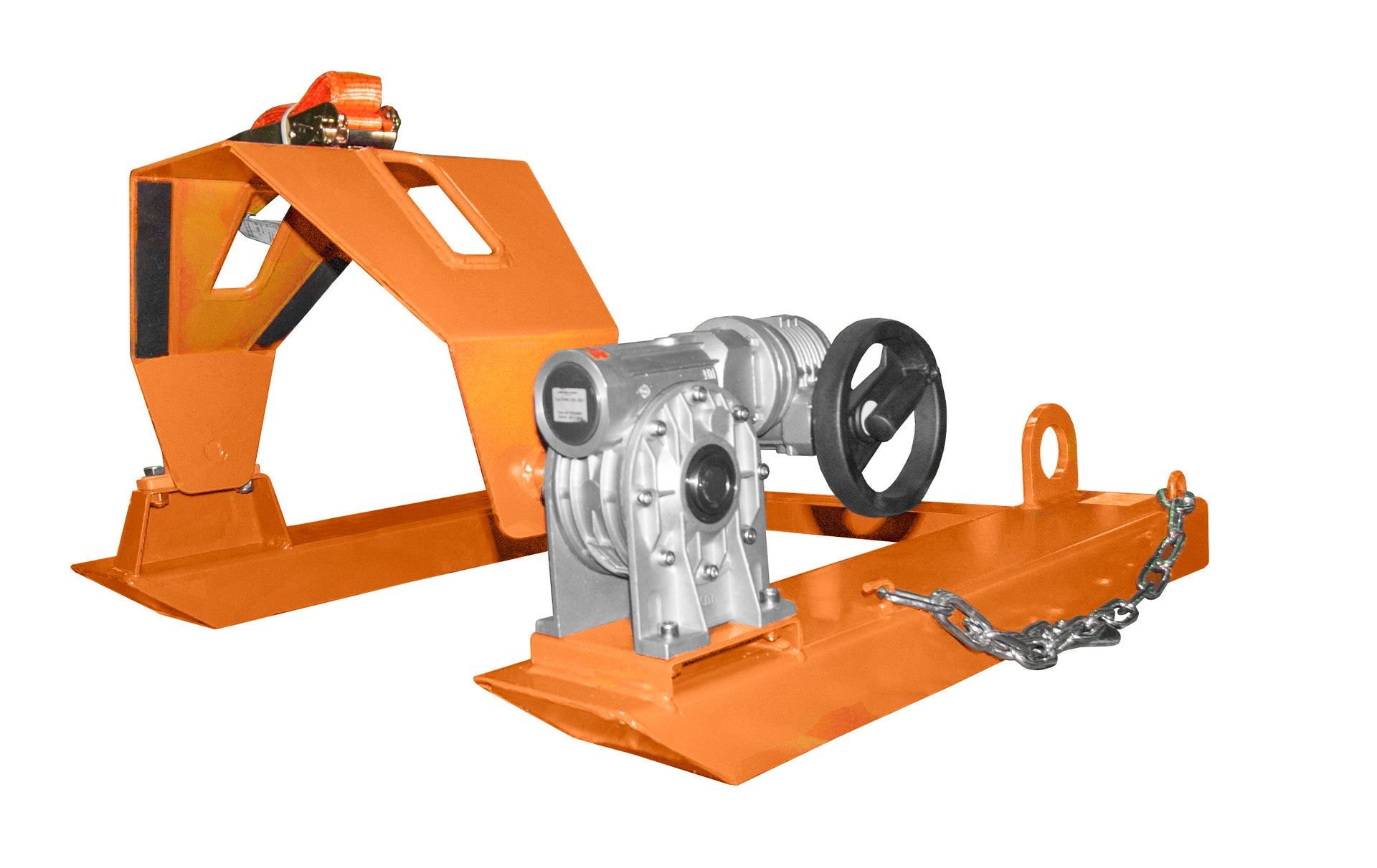 Fasskipper FLEX-HK mit Handkurbel gelborange