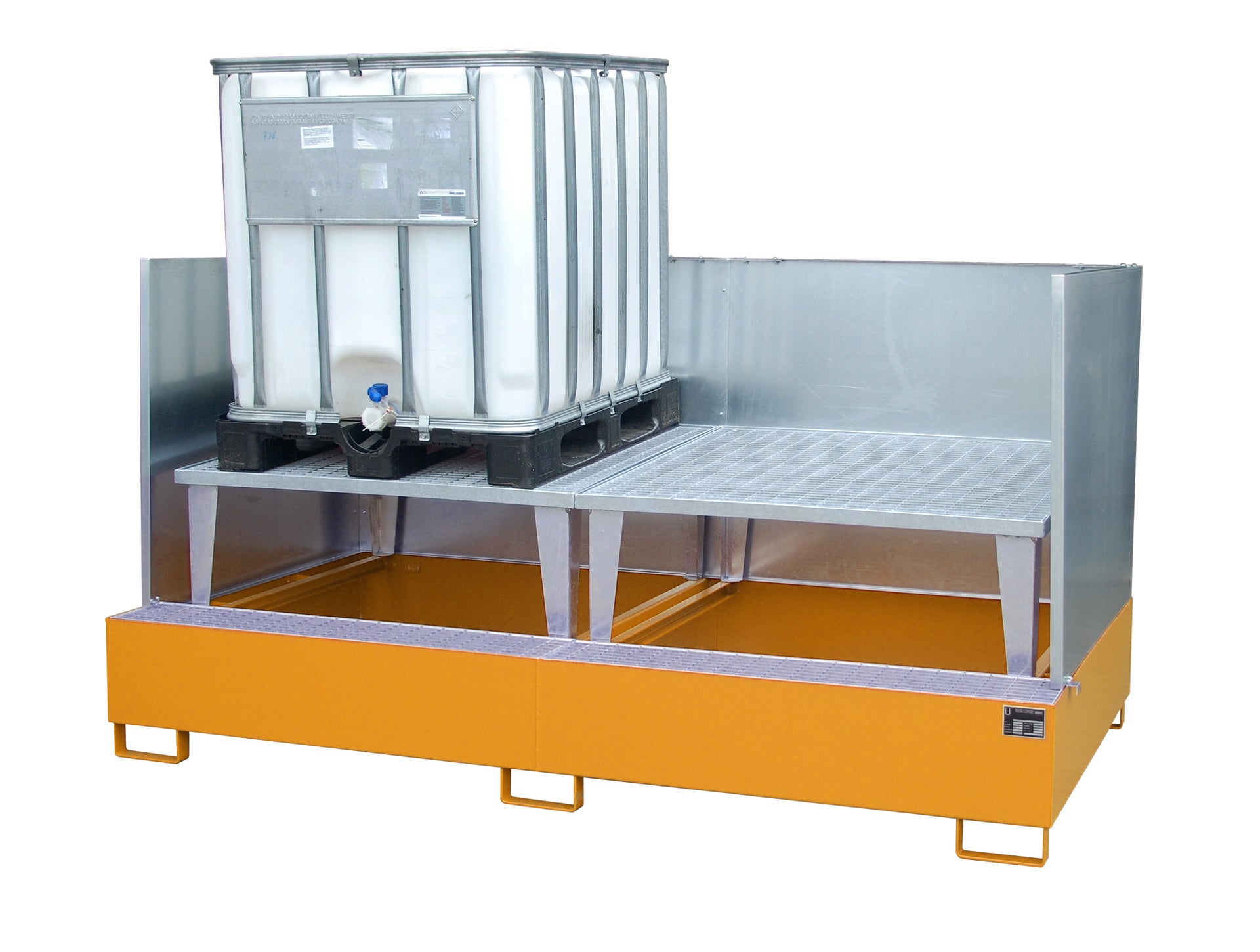 Bild Anwendung Auffangwanne AWA  1000-2 gelborange