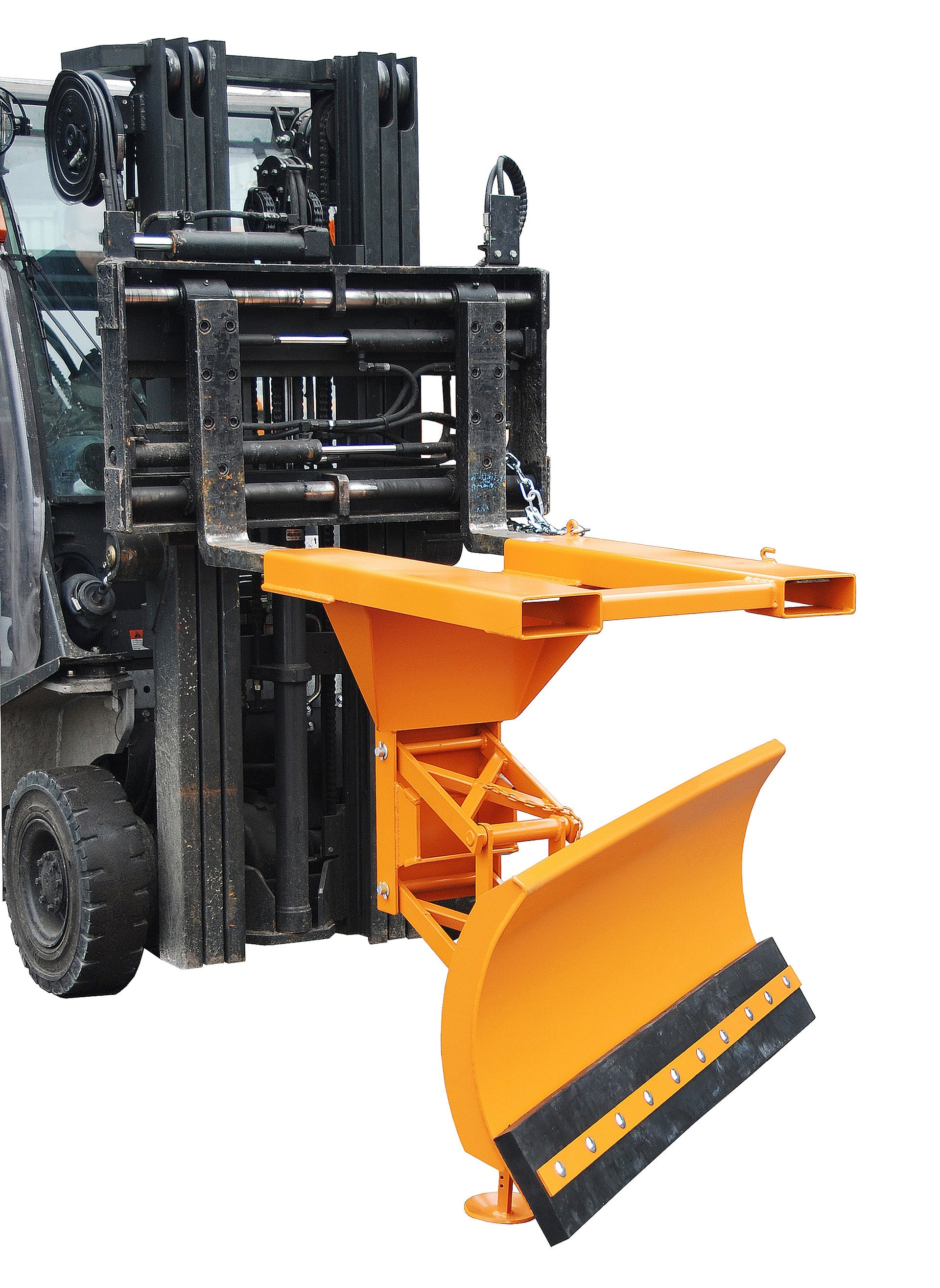 Schneepflug Typ SCH-P gelborange mit Gummileiste