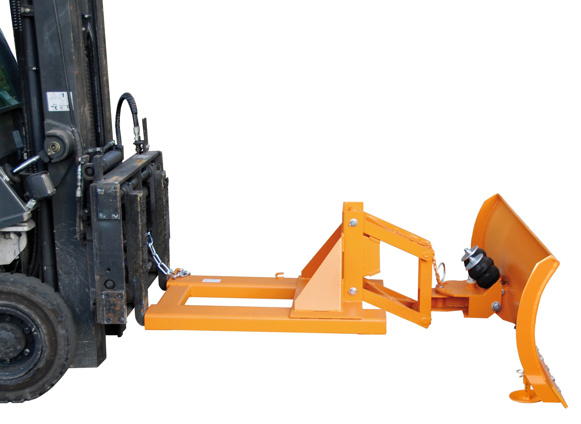 Seitenansicht Schneepflug SCH-U am Stapler