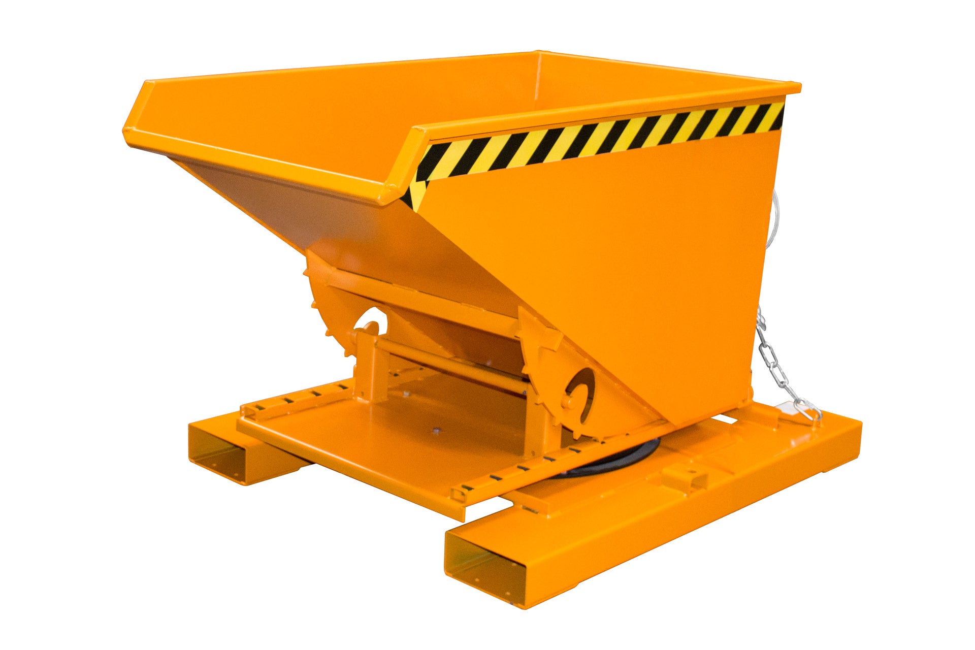 Vorderansicht Kippbehälter 3S 300 gelborange 