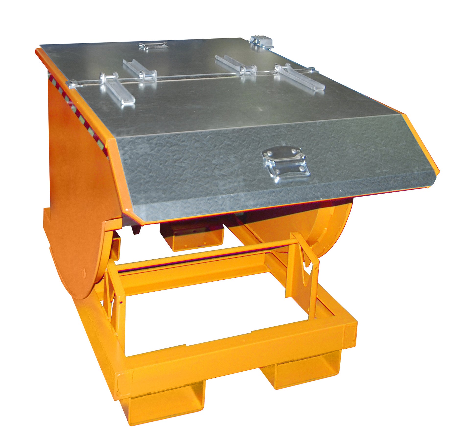 Bild Kippbehälter BKM 30 gelborange mit Zubehör Deckel