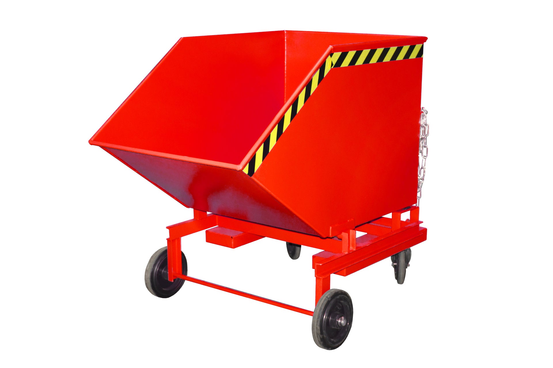 Front-Seitenansicht Kastenwagen KW-ET 600 Feuerrot