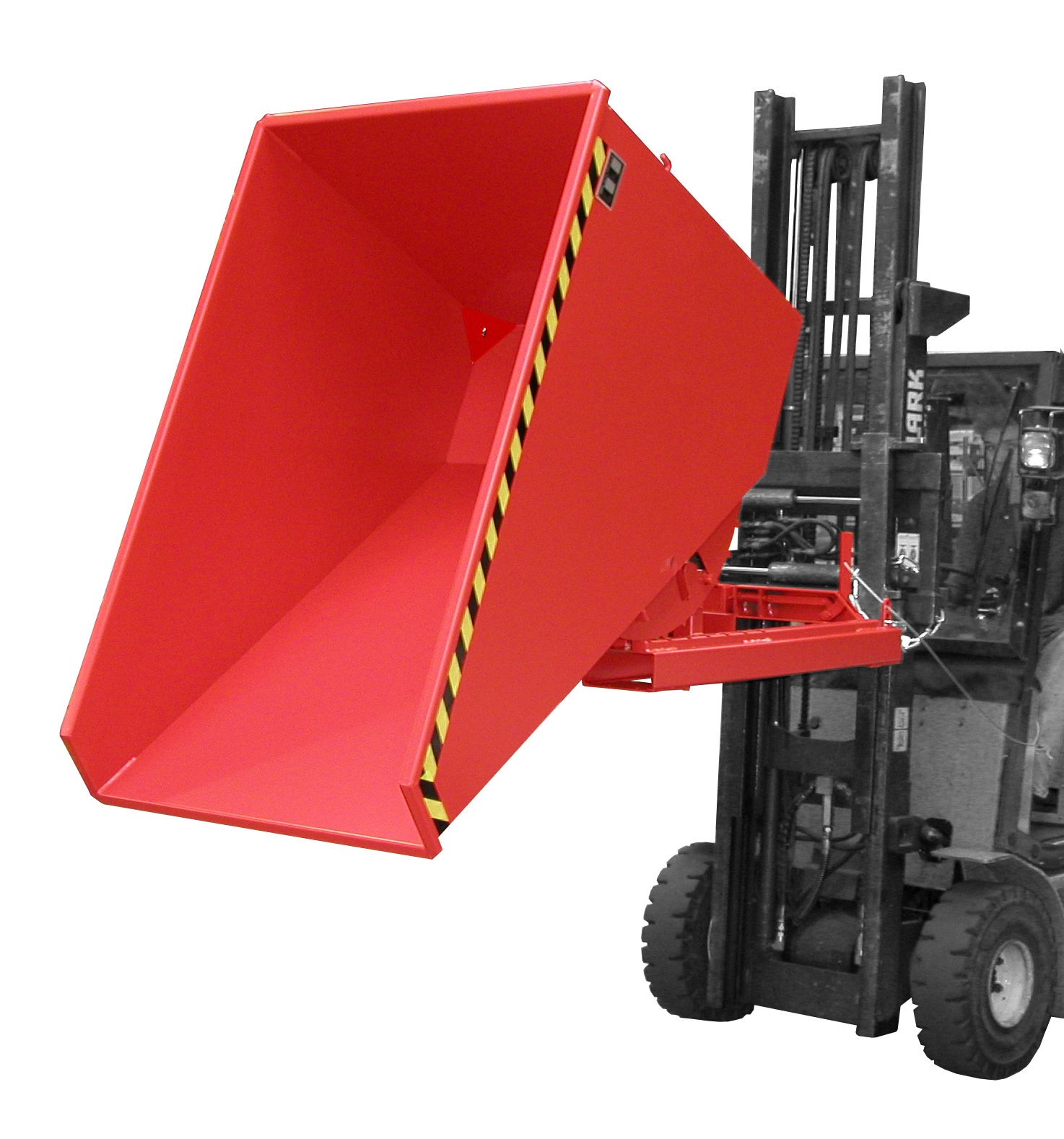 Kippfunktion Späne-Kippbehälter EXPO-E 1200 feuerrot