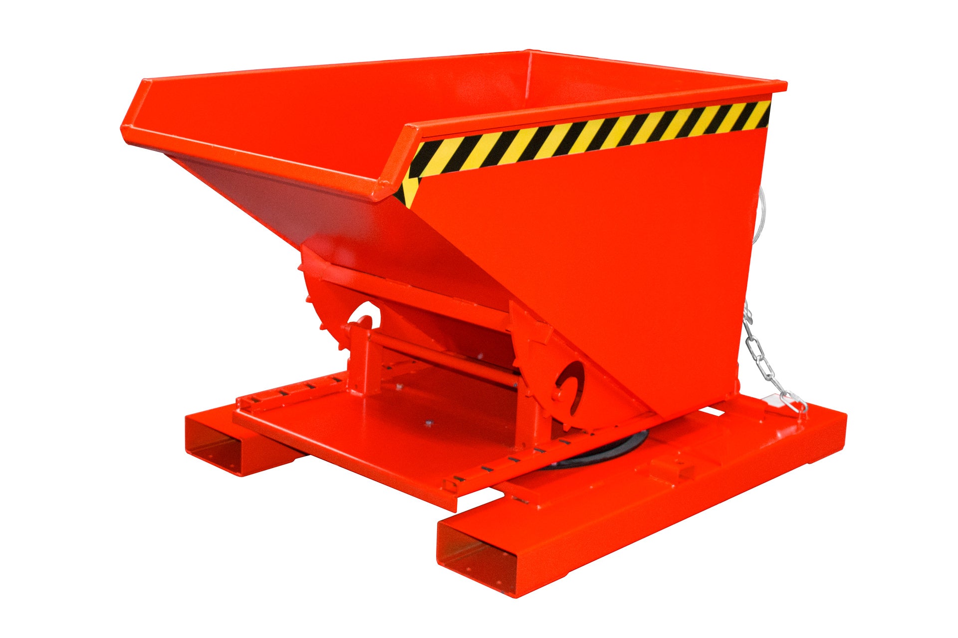 Vorderansicht Späne-Kippbehälter S3S 300 feuerrot