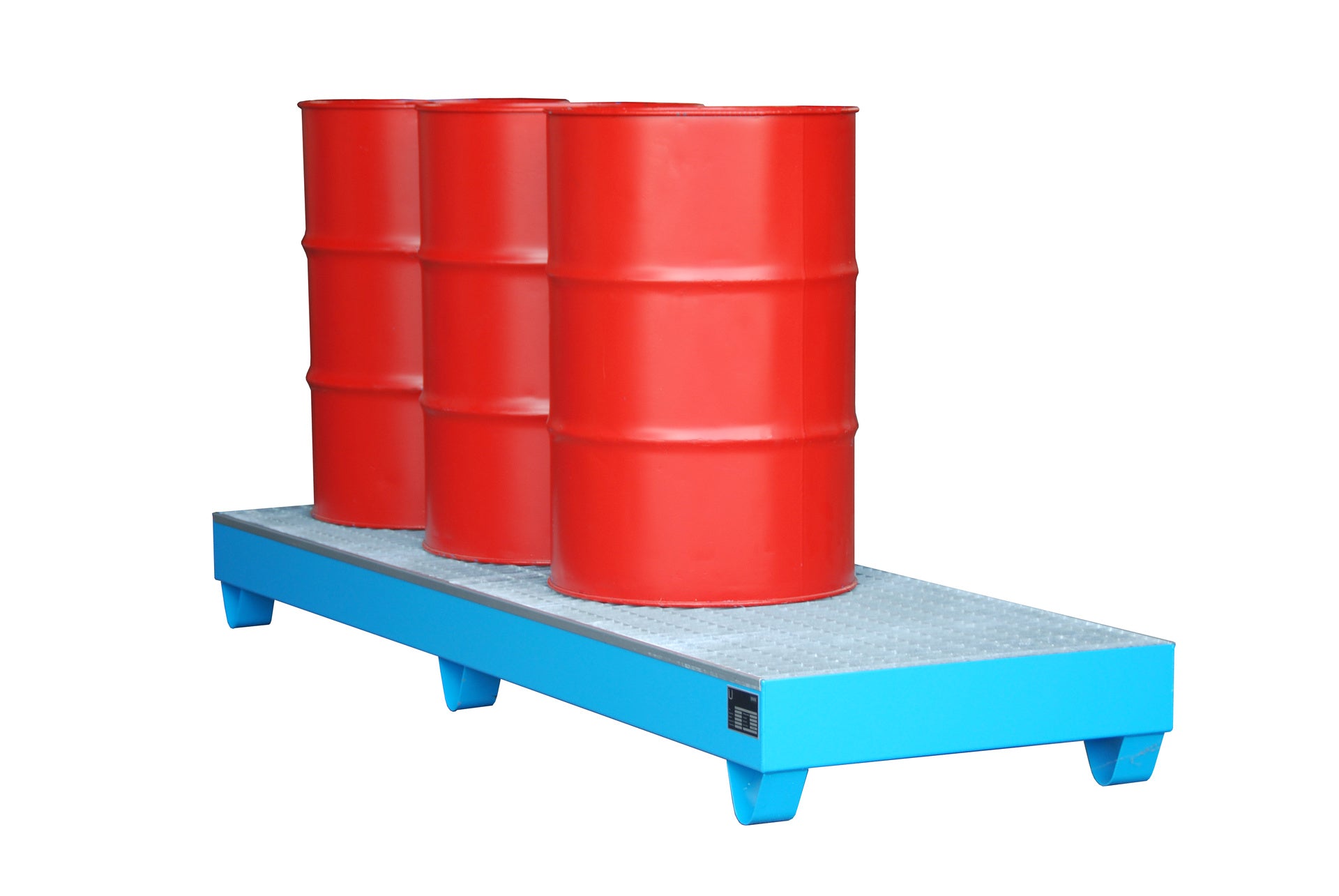 Bild Auffangwanne 2042 lichtblau mit Gitterost