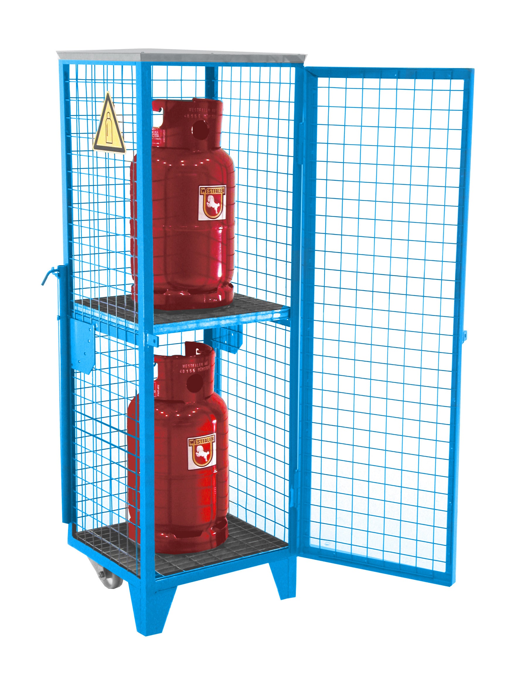 Bild Anwendung Gasflaschen-Depot GFD-R 2 lichtblau