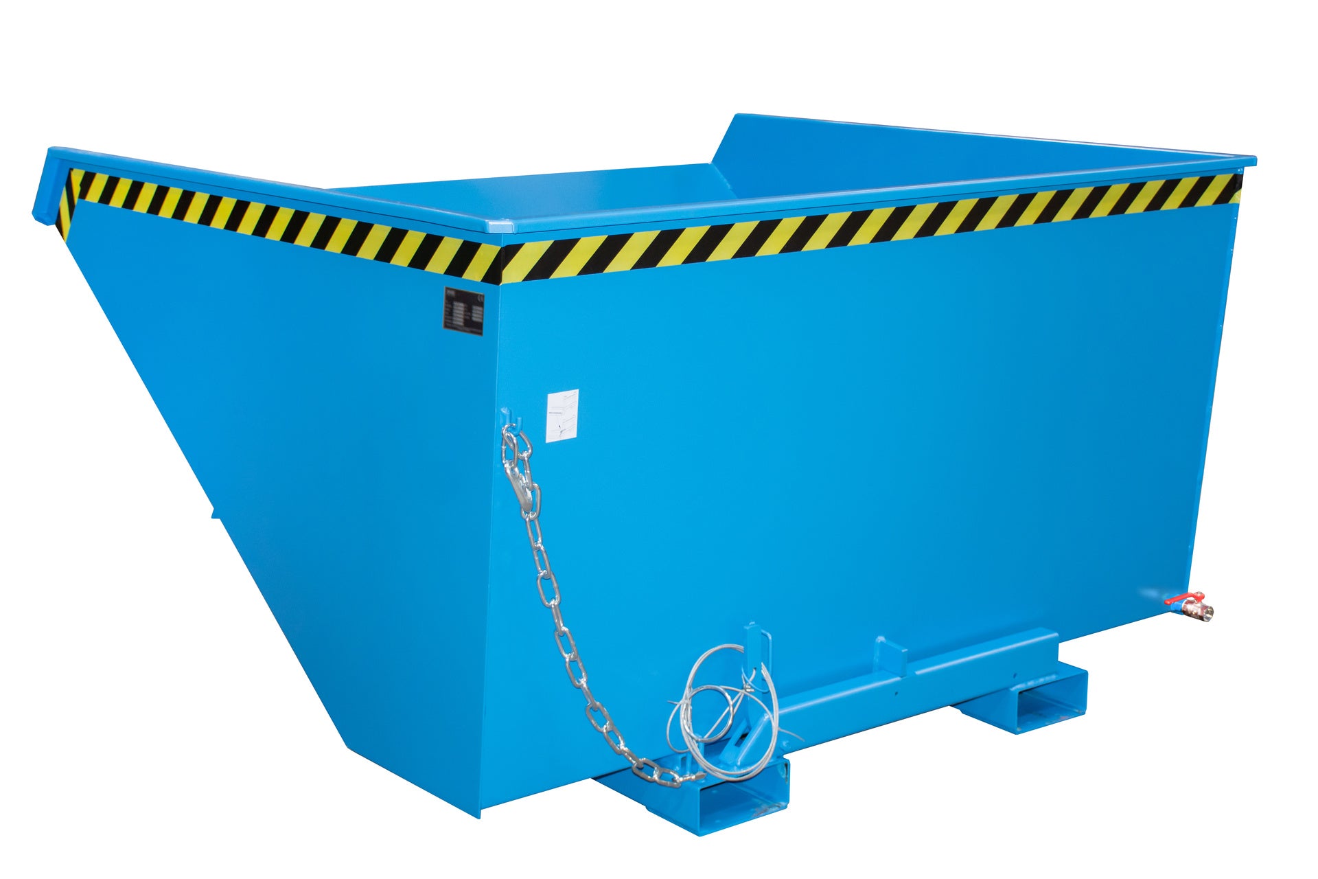 Rückansicht Späne-Kippbehälter EXPO-E 2100 lichtblau