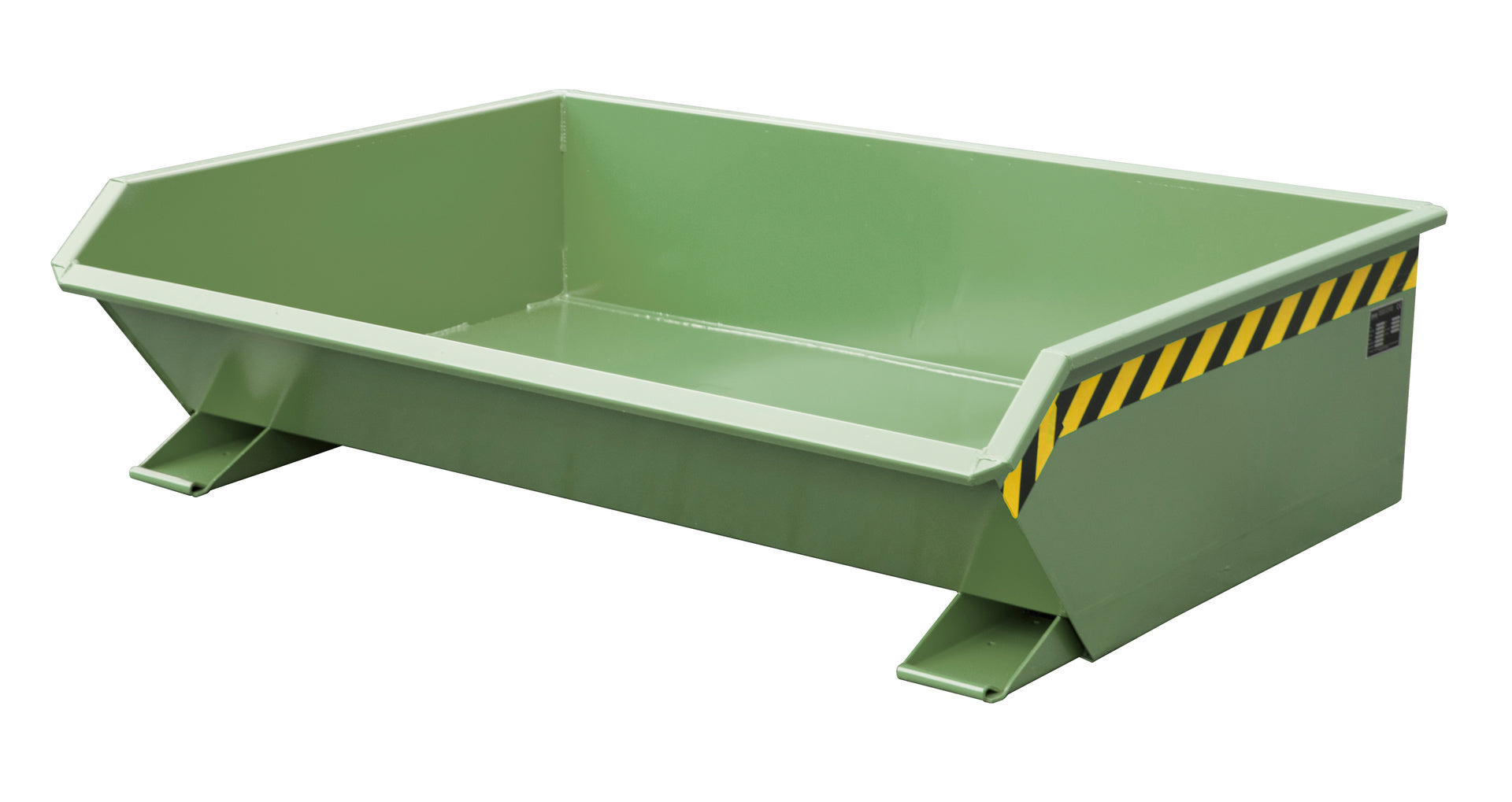 Front-Seiten-Ansicht Kippbehälter MGU 610 resedagrün