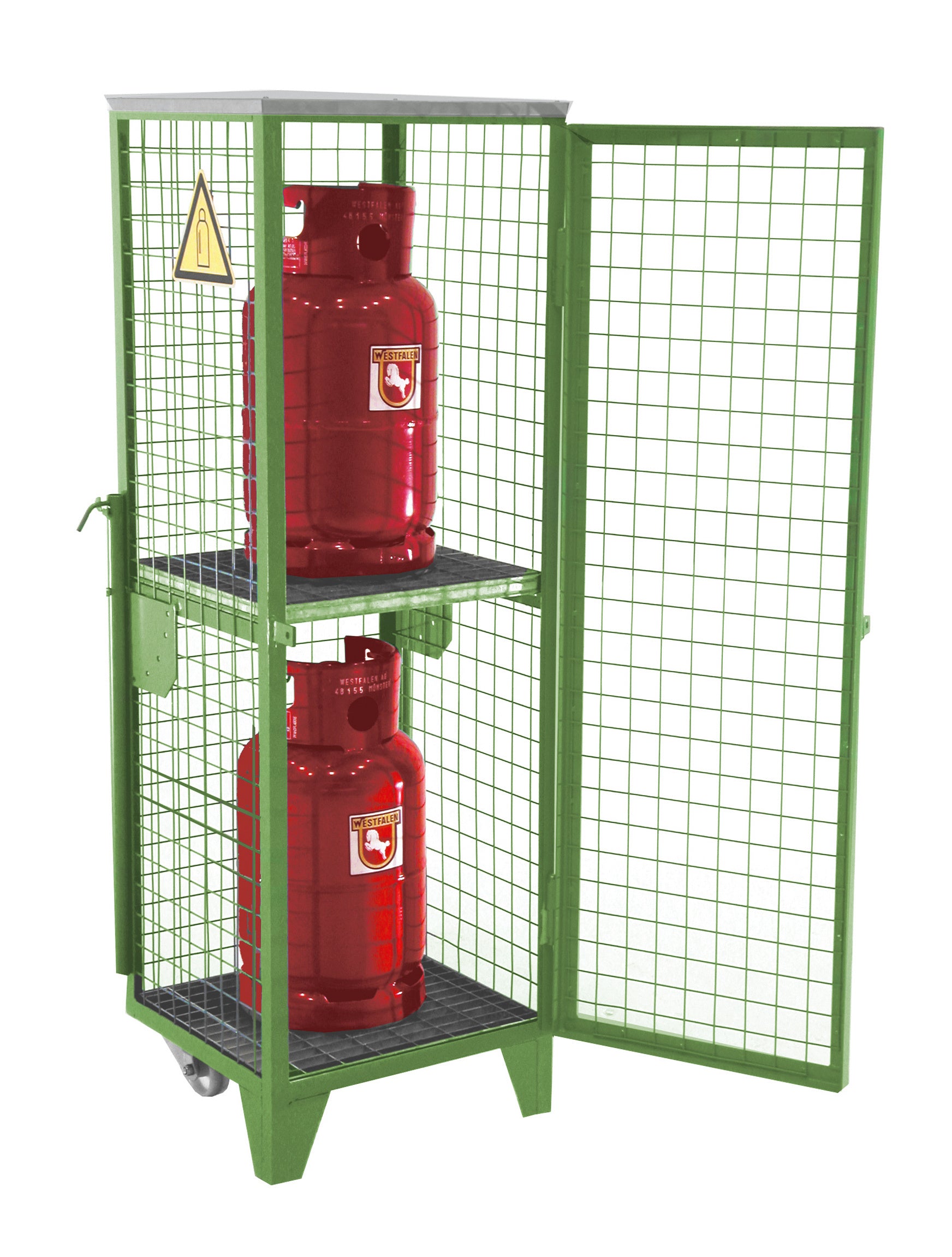 Bild Anwendung Gasflaschen-Depot GFD-R 2 resedagrün