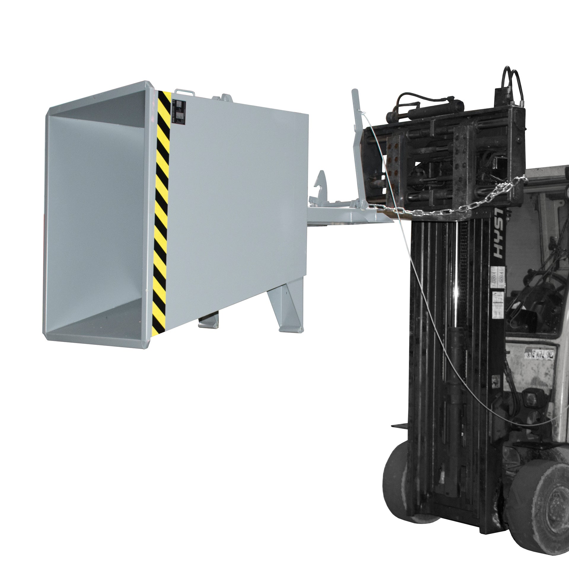 Anwendungsbeispiel  Späne-Kippbehälter GU-RZ 55 mausgrau