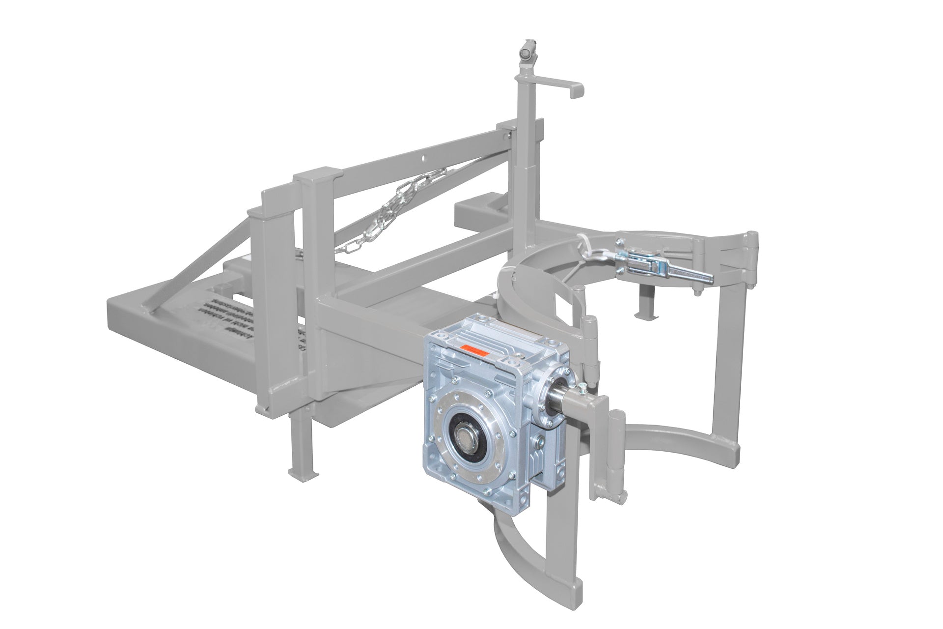 Fasskipper Typ FD/L-HK mit Handkurbel mausgrau