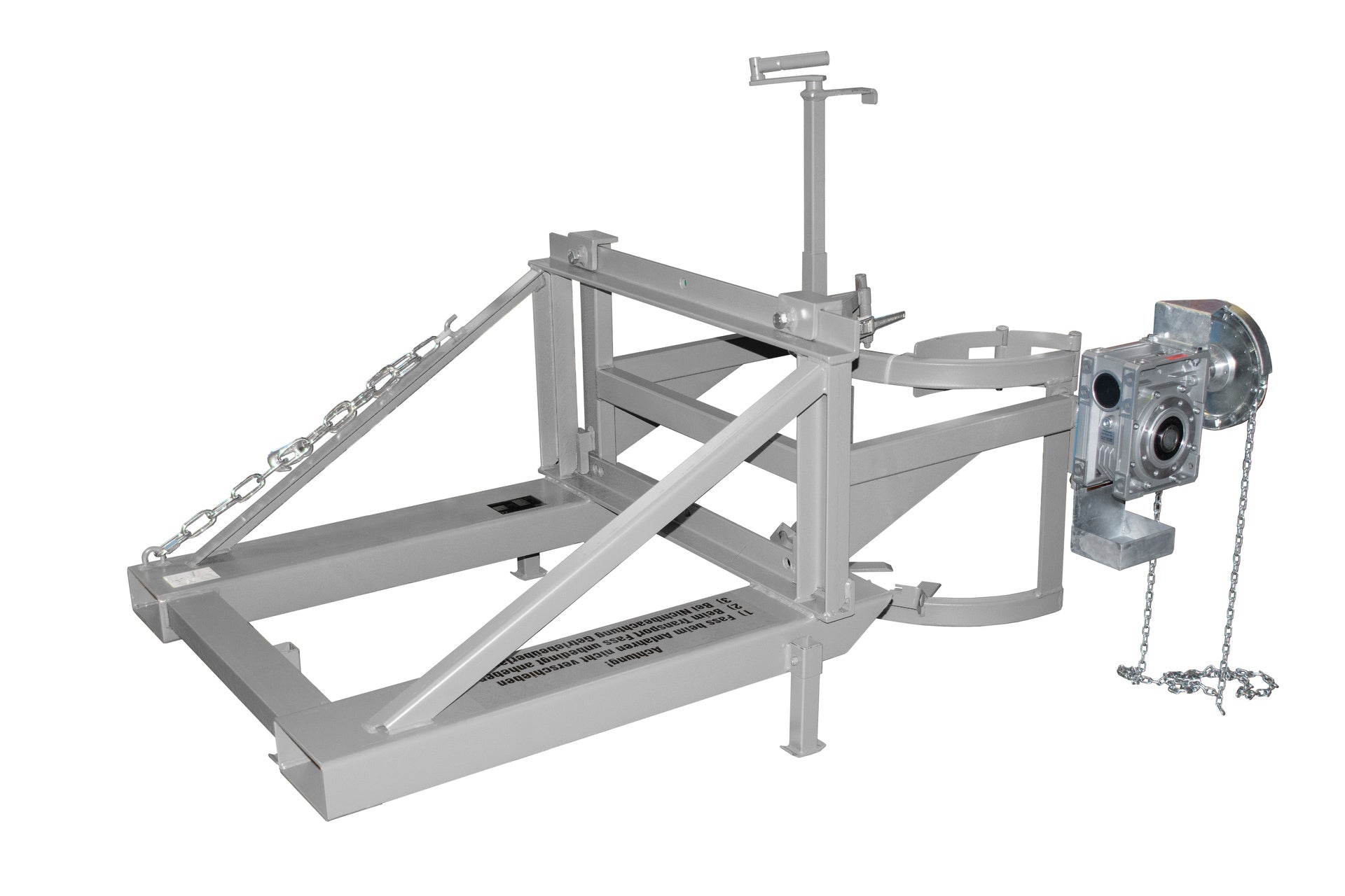 Fasskipper Typ FD/L-K mit Kette mausgrau