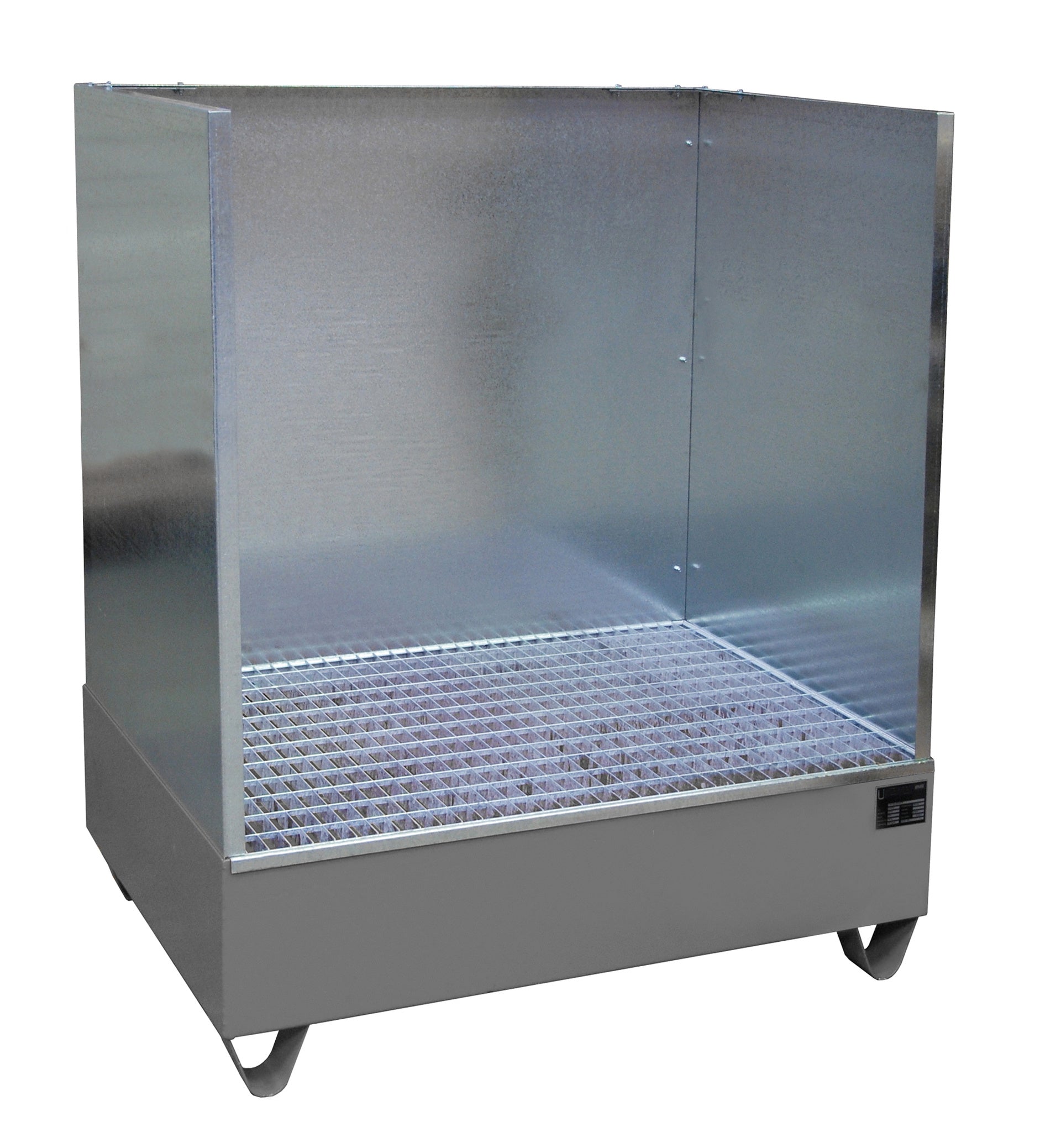 Bild Auffangwanne 2018/SW mit Spritzschutzwand mausgrau