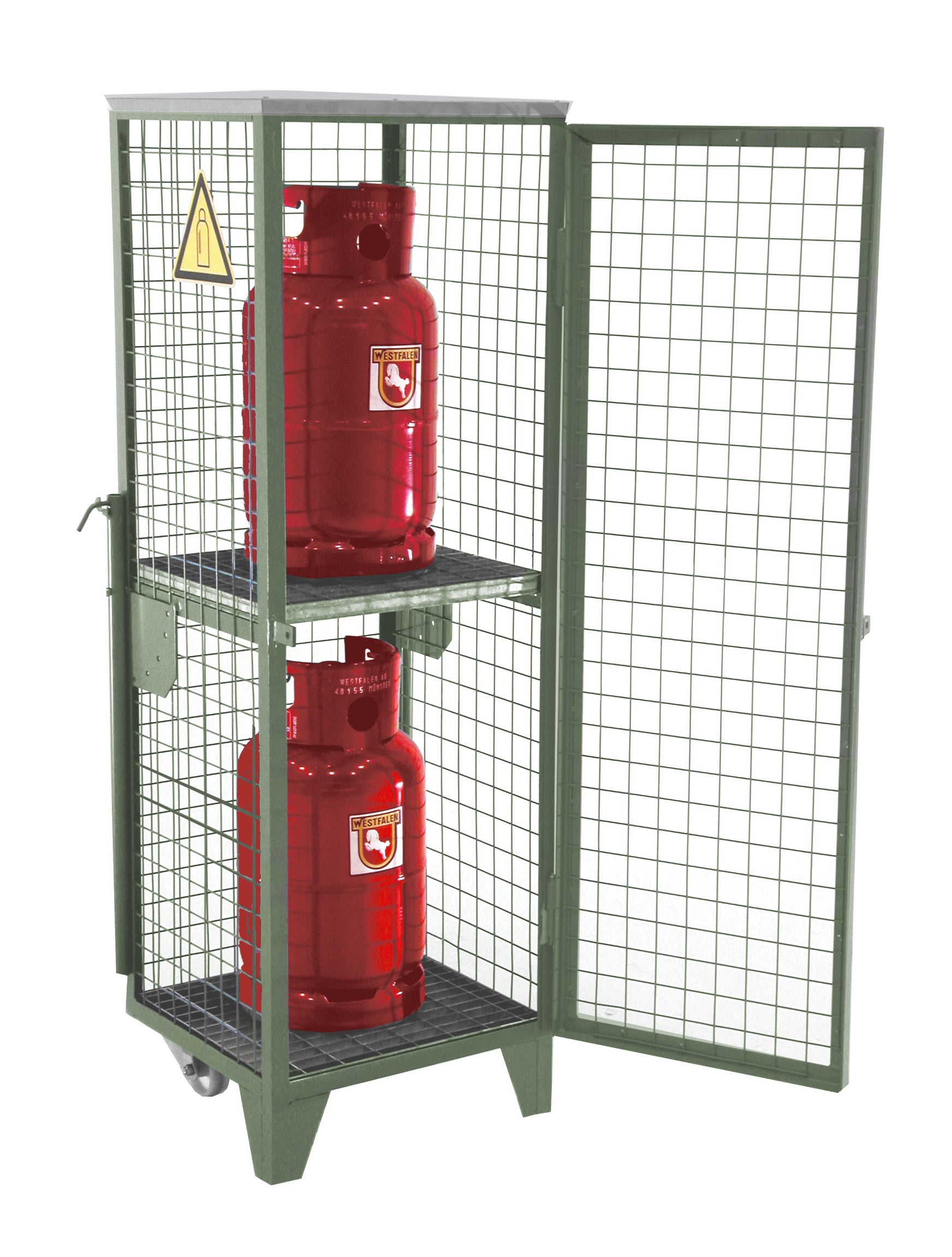 Bild Anwendung Gasflaschen-Depot GFD-R 2 resedagrün