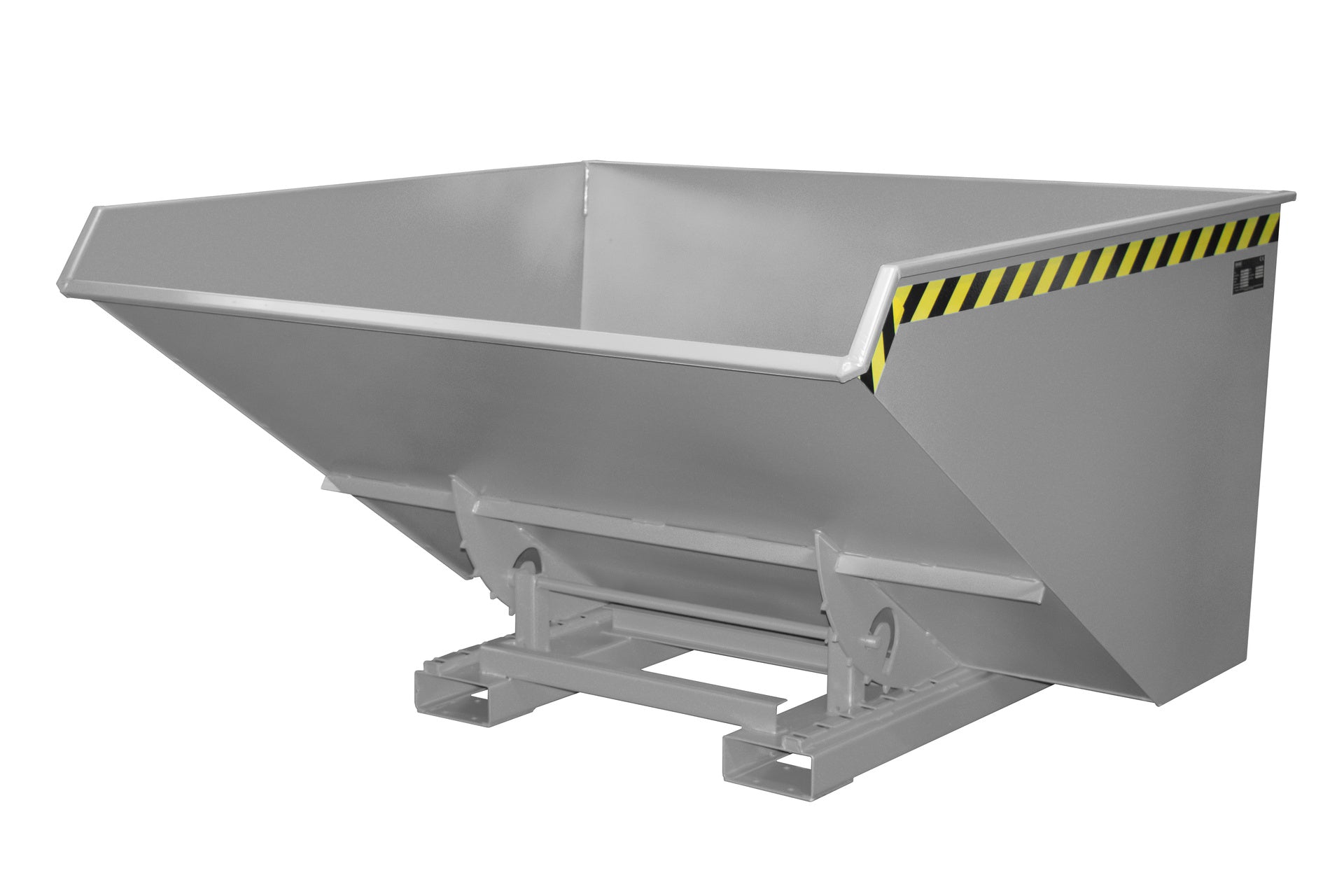 Vorderansicht Späne-Kippbehälter EXPO-E 2100 mausgrau