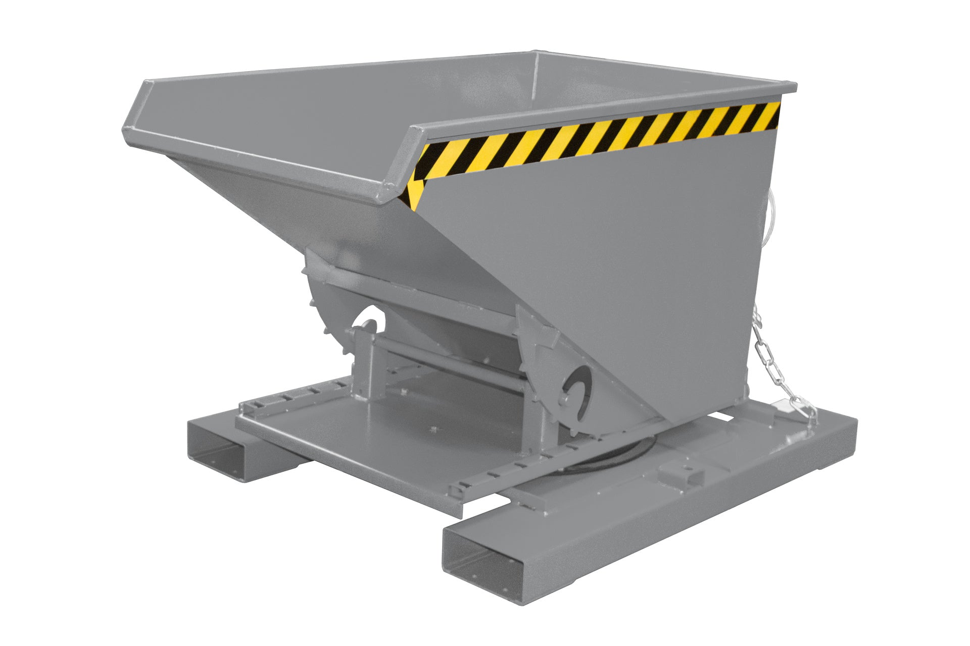 Seitenansicht Kippbehälter 3S 600 mausgrau 