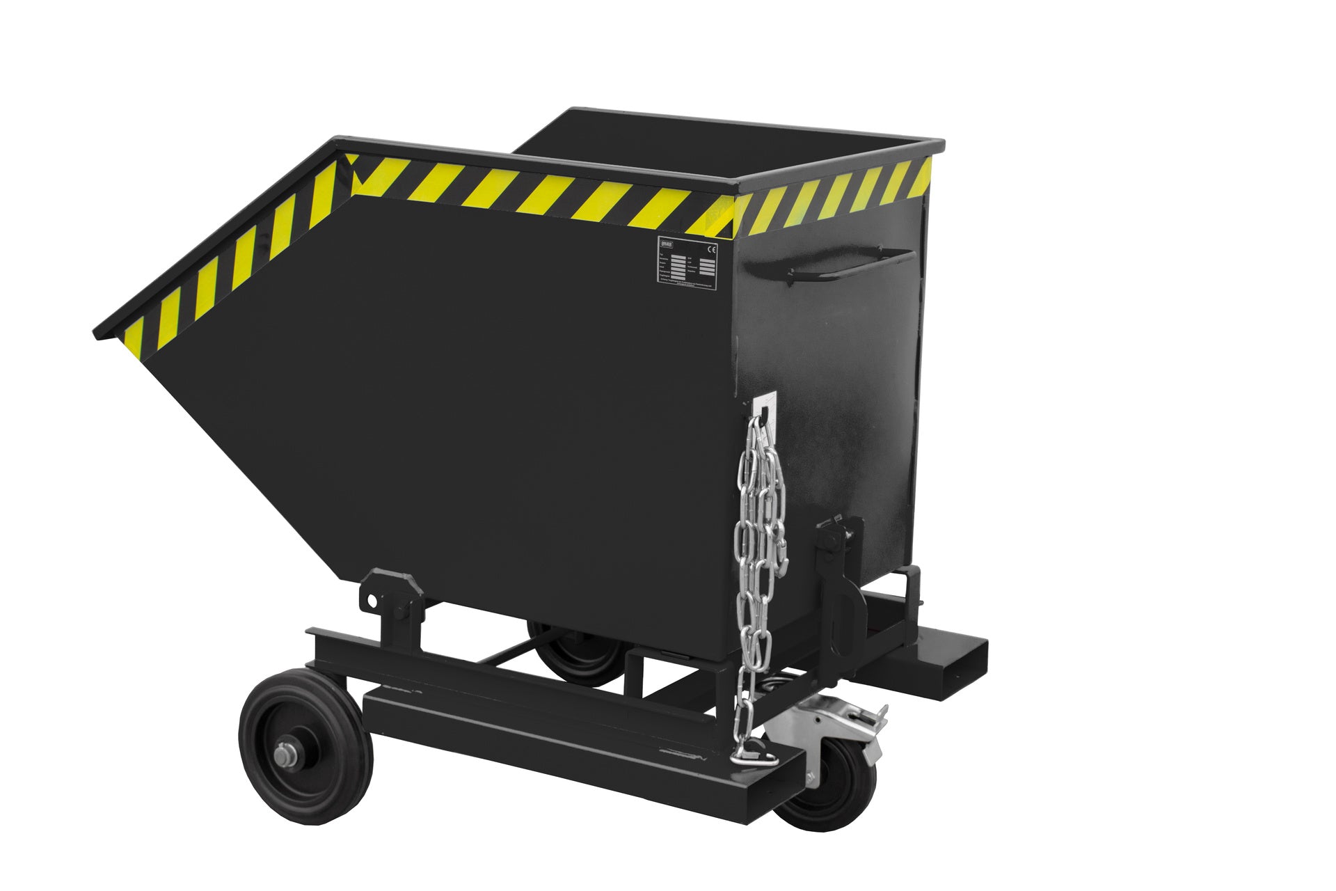 Rück-Seitenansicht Kastenwagen KW-ET 400 schwarzgrau