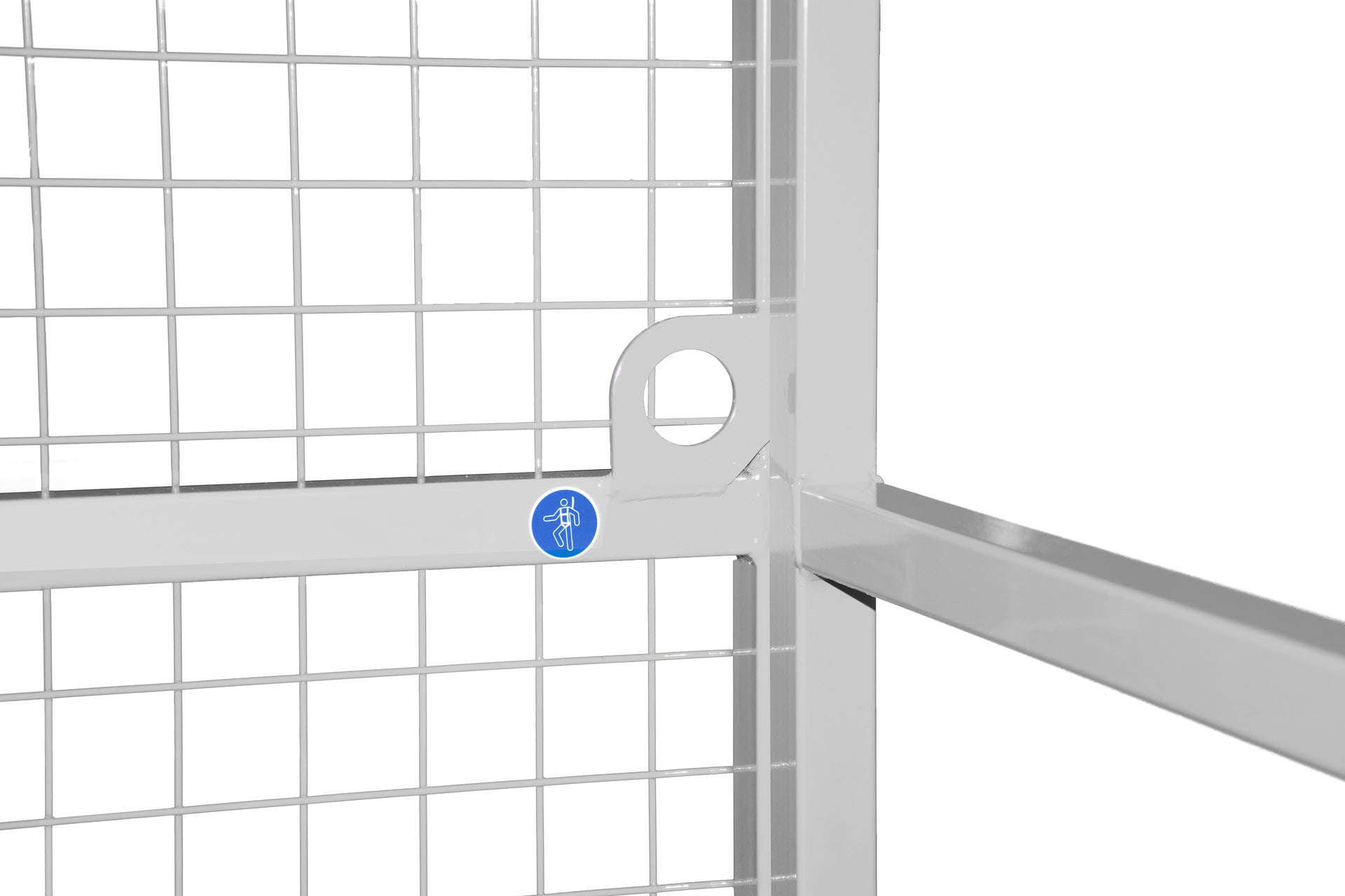 Detailaufnahme Anschlagpunkt PSA Arbeitsbühne Typ MB-II feuerverzinkt