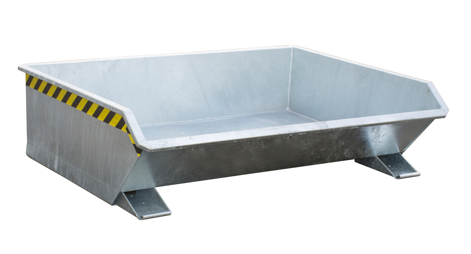Front-Seiten-Ansicht Kippbehälter MGU 610 feuerverzinkt