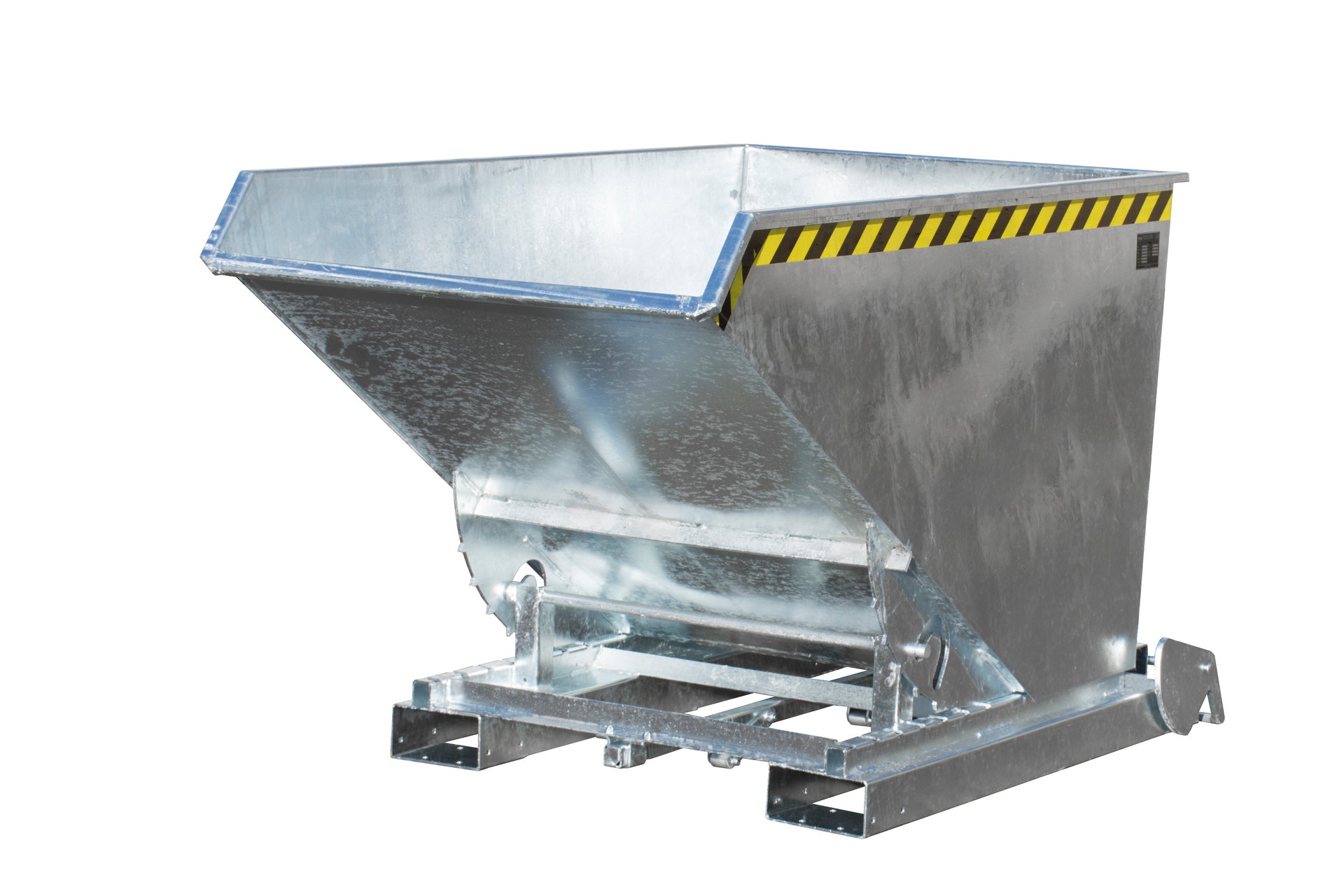 Kippbehälter 4A 1200 feuerverzinkt Seitenansicht