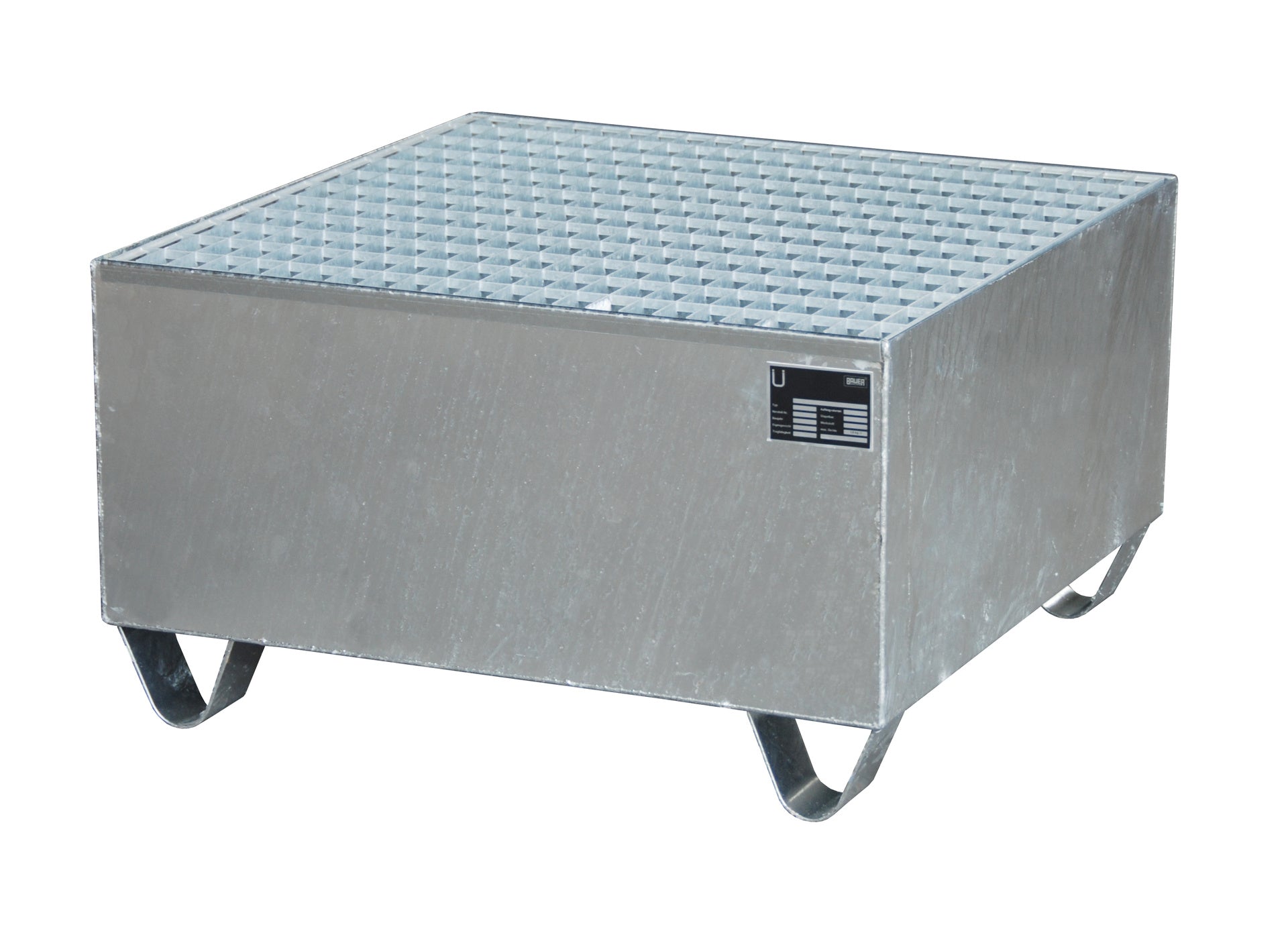 Bild Auffangwanne 2002 feuerverzinkt mit Gitterost 