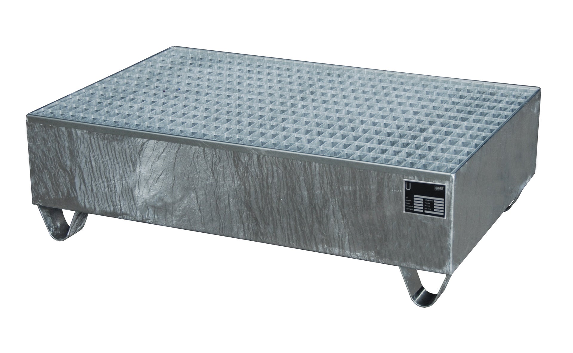 Bild Auffangwanne 2018 feuerverzinkt mit Gitterost