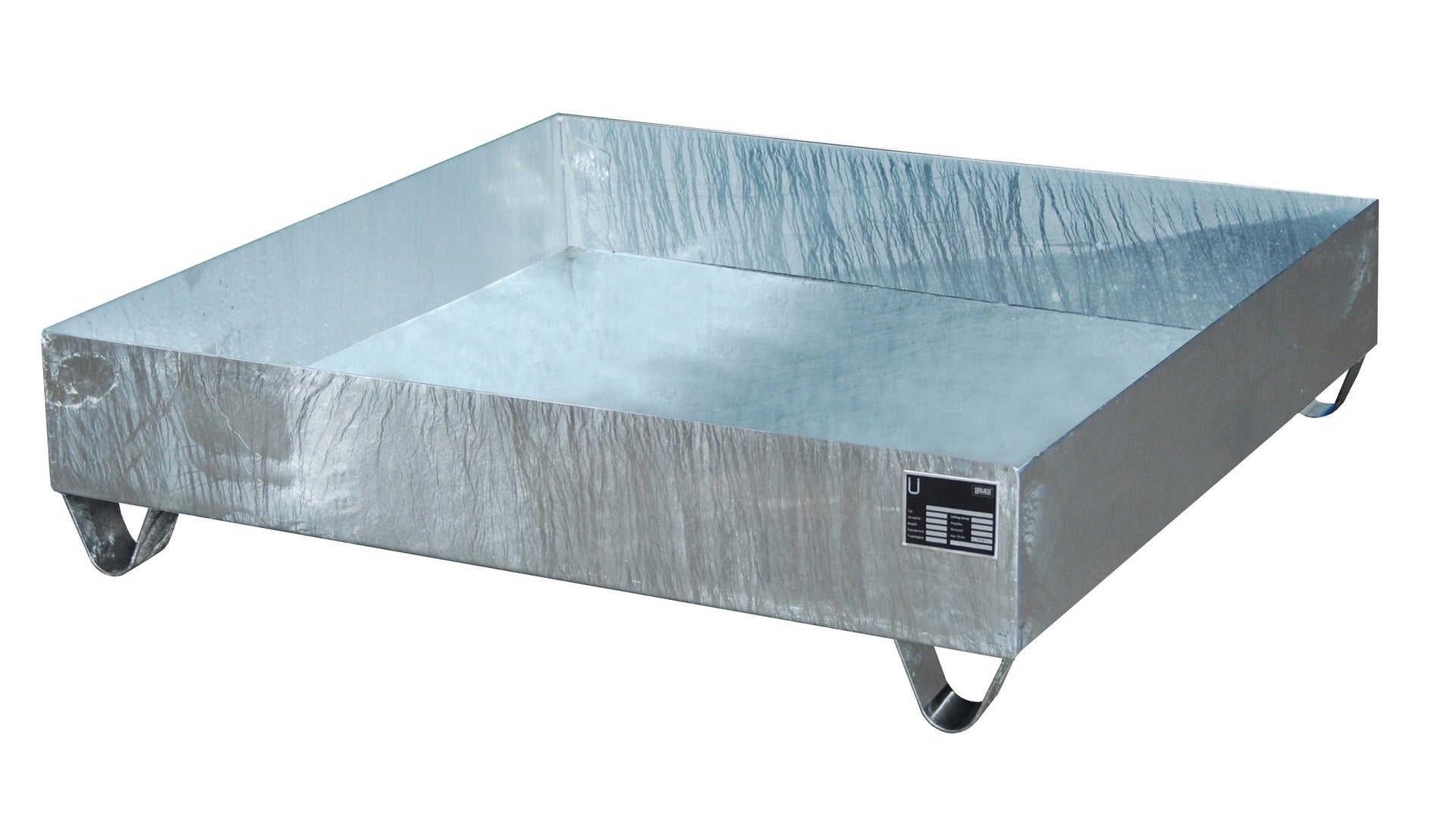 Bild Auffangwanne 2030 feuerverzinkt mit Stützfüsse