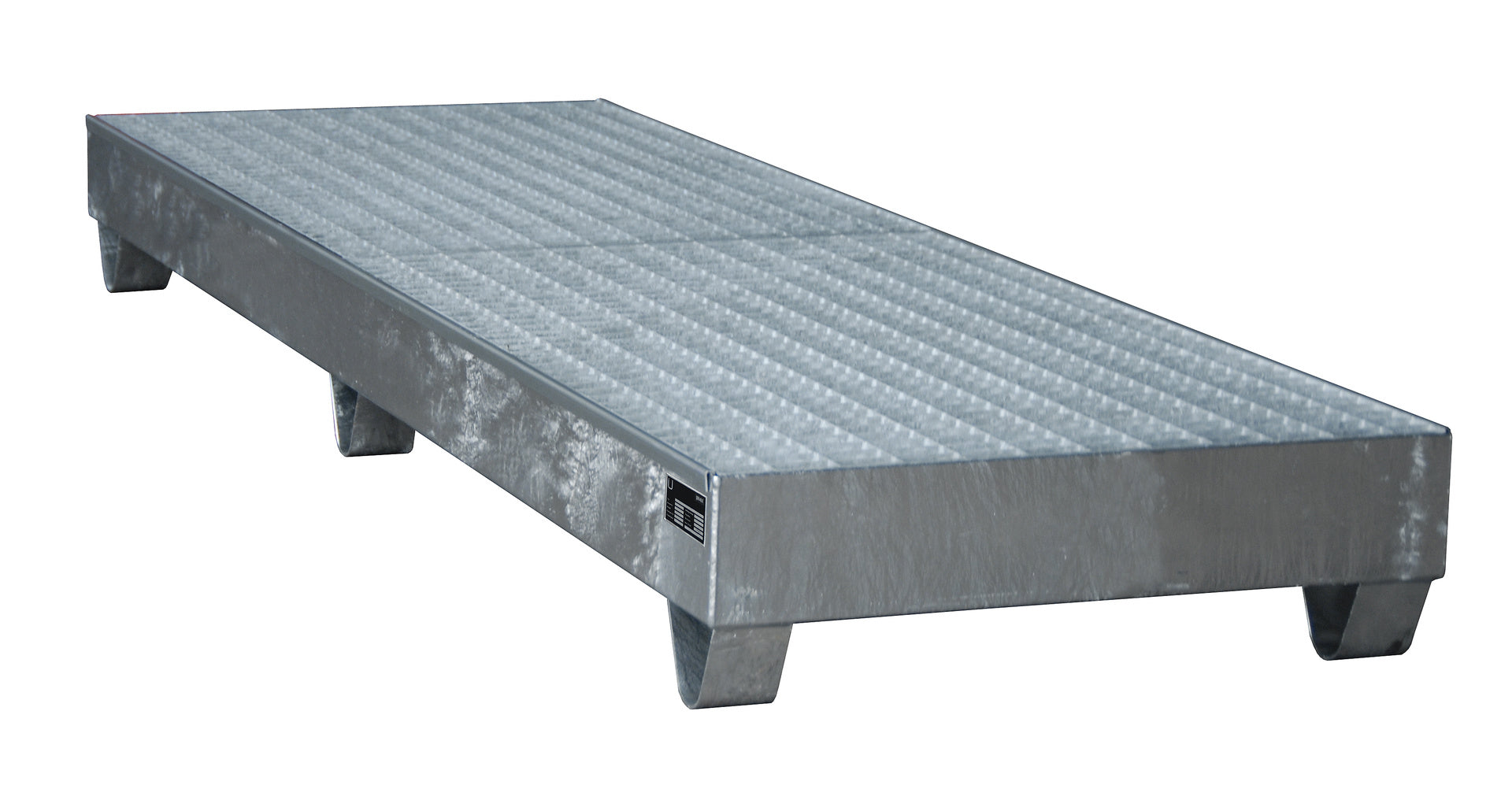 Bild Auffangwanne 2042 feuerverzinkt mit Gitterost 