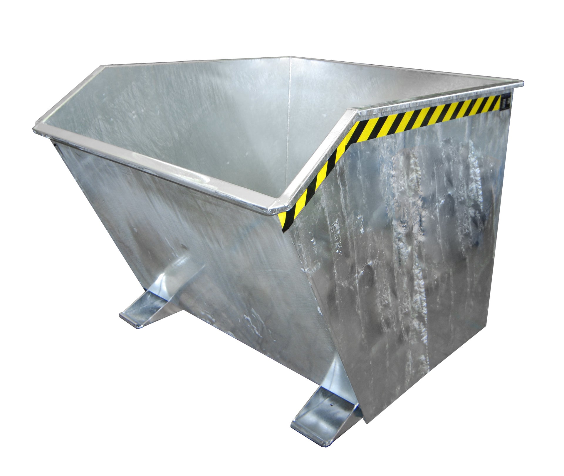 Front-Ansicht Späne-Kippbehälter GU-E 1500 feuerverzinkt