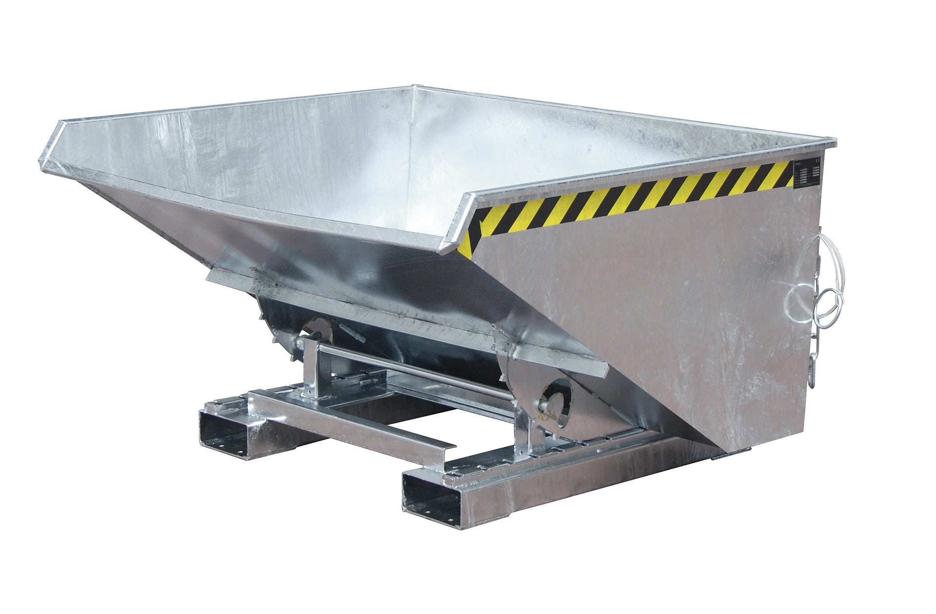 Frontansicht Späne-Kippbehälter EXPO-E 900 feuerverzinkt