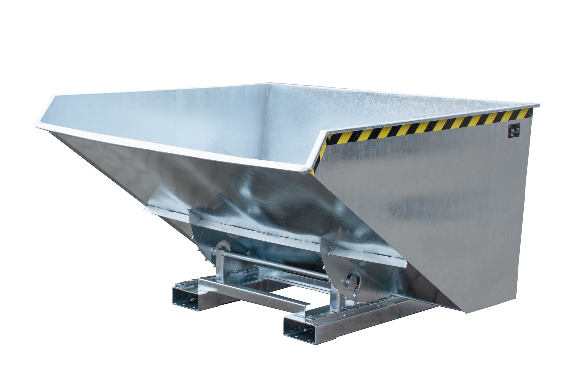 Vorderansicht Späne-Kippbehälter EXPO-E 2100 feuerverzinkt