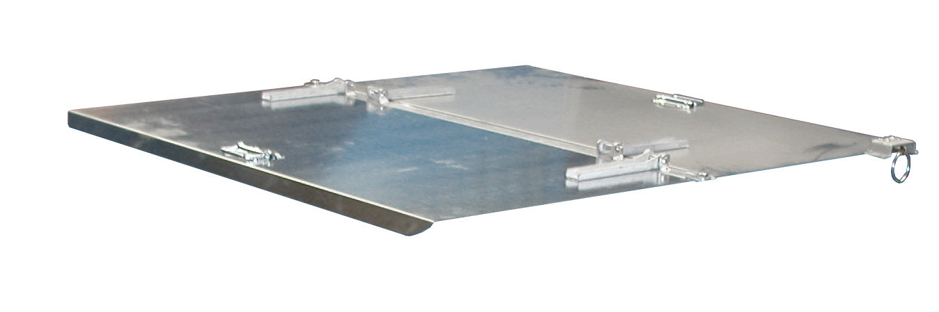 Deckel zweiteilig verzinkt für Kippbehälter AK 75