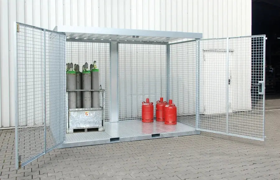 Bild Anwendung Gasflaschen-Container GFC-E M2  feuerverzinkt